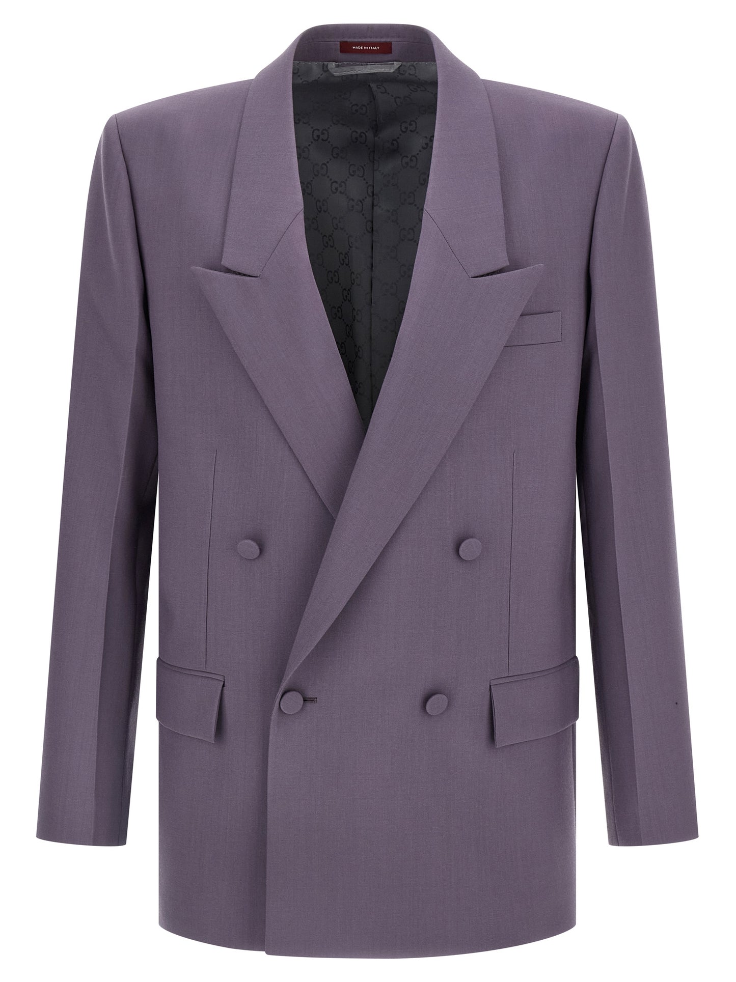 Gucci Men Double-Breasted Wool Blazer GUCCI