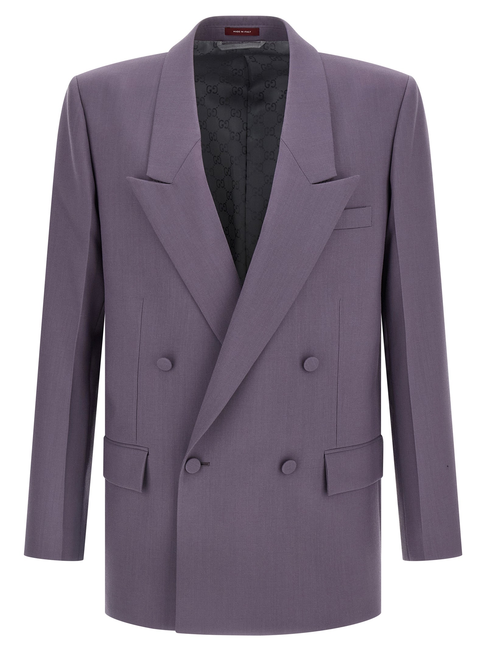 Gucci Men Double-Breasted Wool Blazer GUCCI