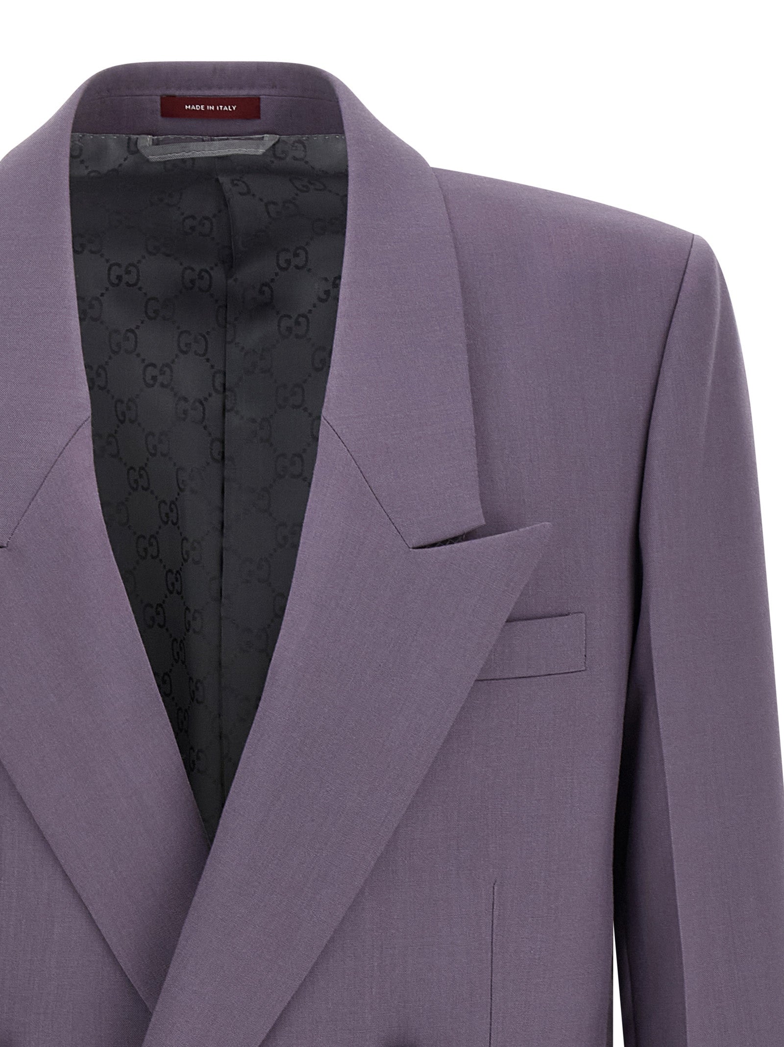 Gucci Men Double-Breasted Wool Blazer GUCCI