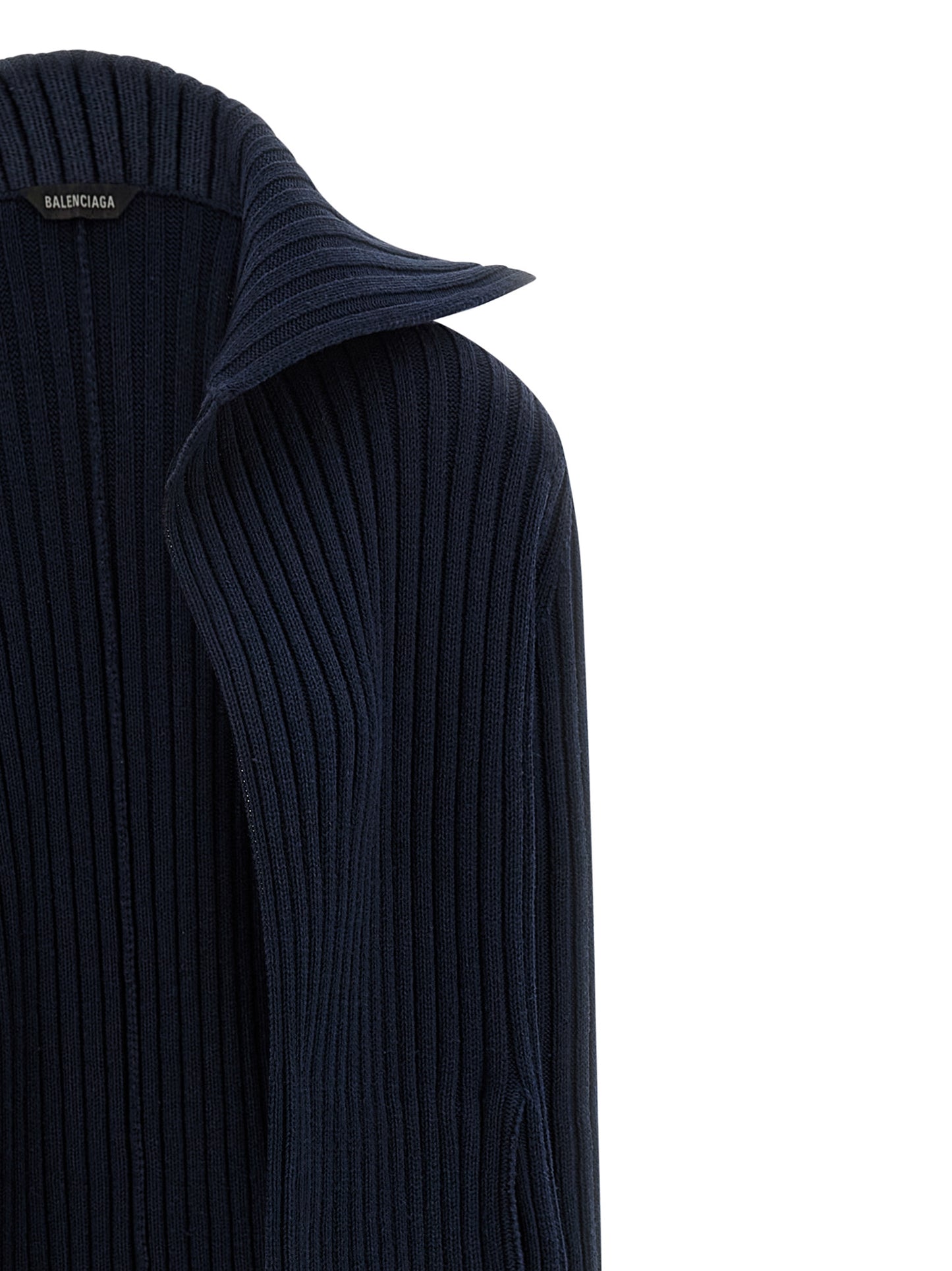 Balenciaga Women Ribbed Cardigan BALENCIAGA
