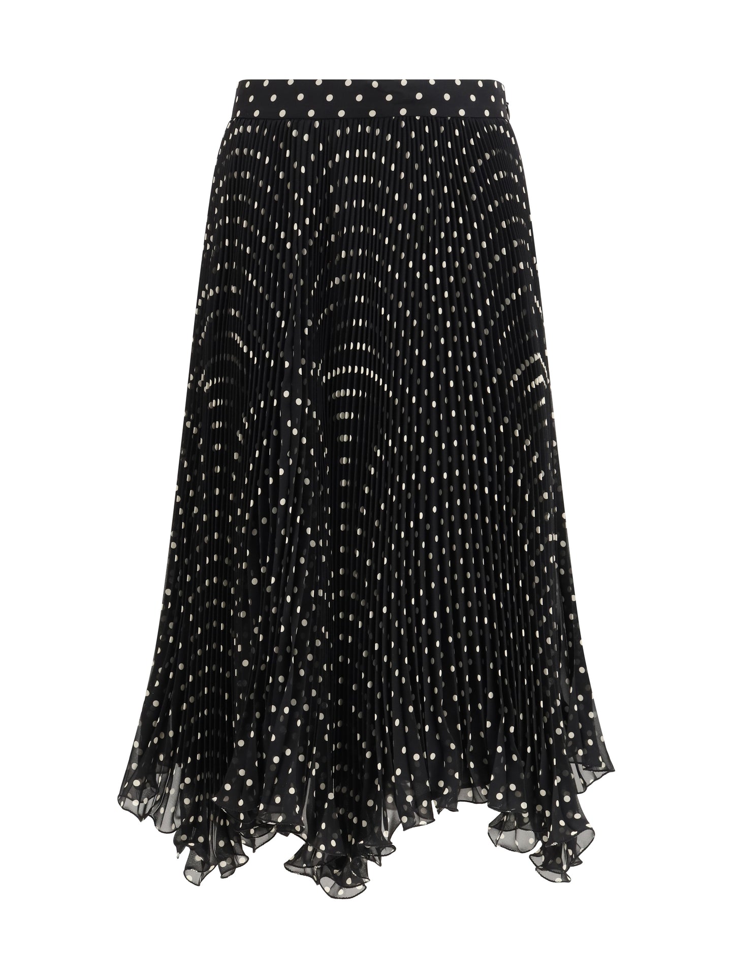 Valentino Women Polka-Dot Silk Skirt VALENTINO
