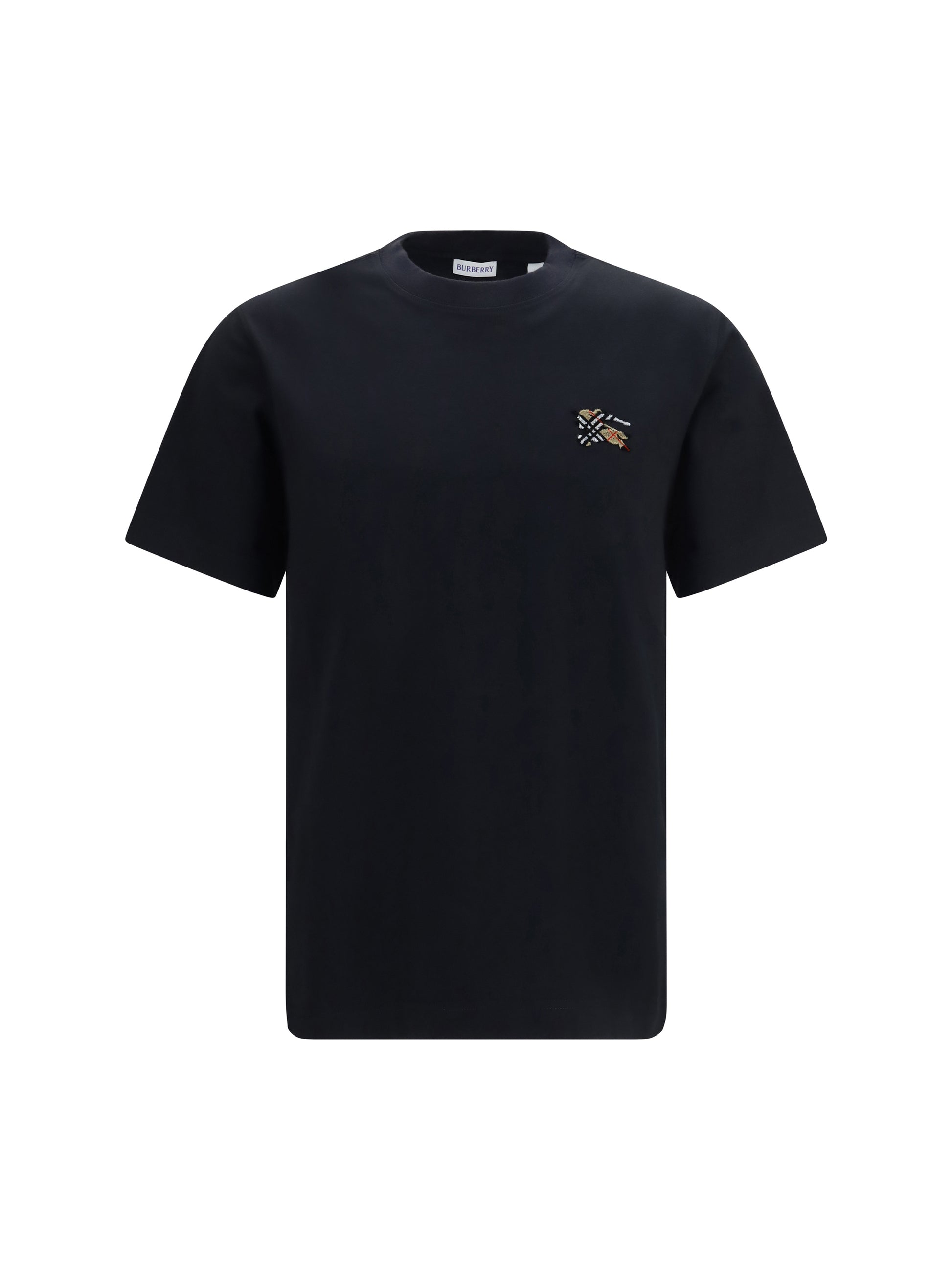 Burberry Men Embroidered Logo Cotton T-Shirt BURBERRY