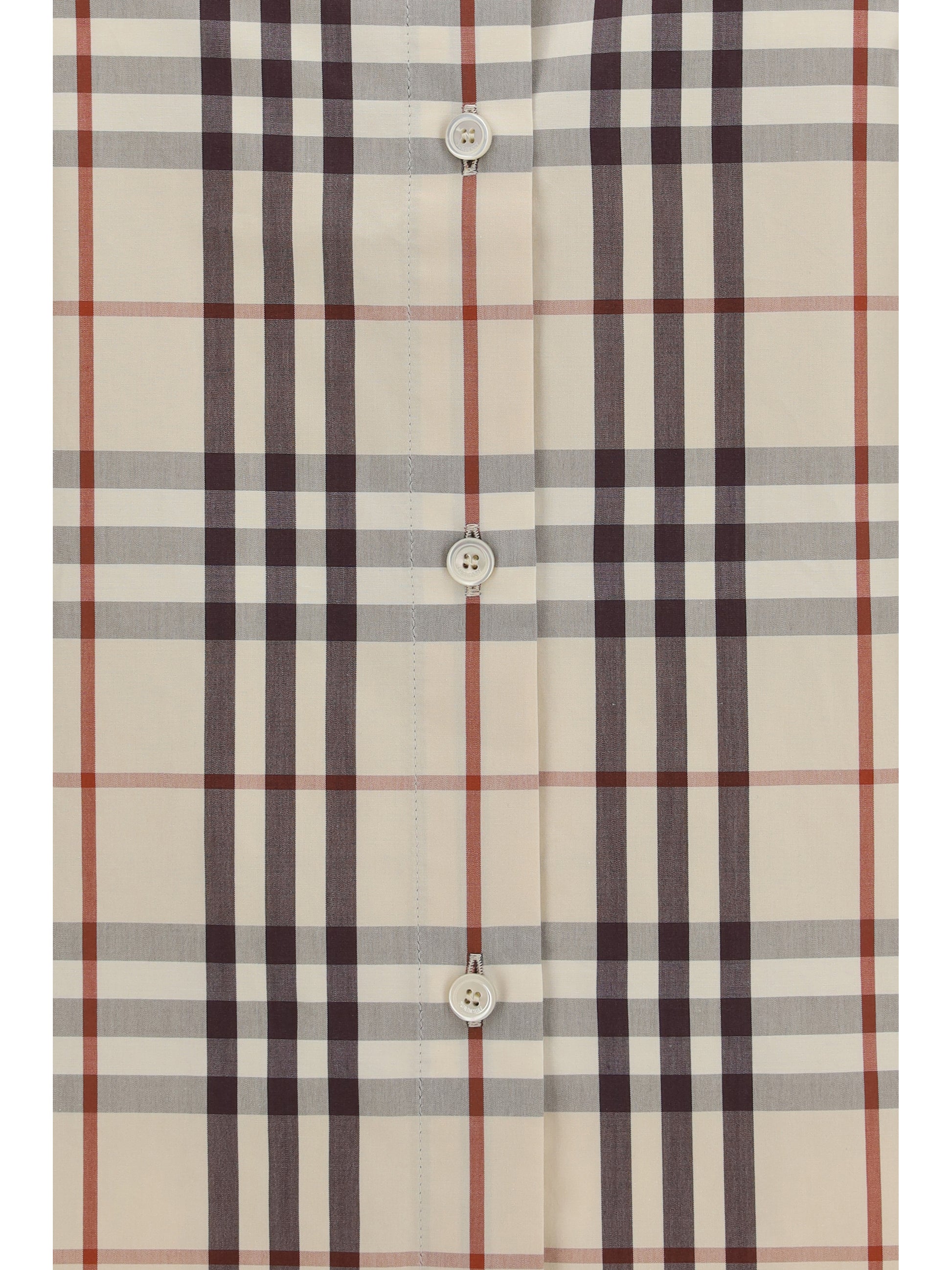 Burberry Women Regular Fit Check Cotton Shirt BURBERRY