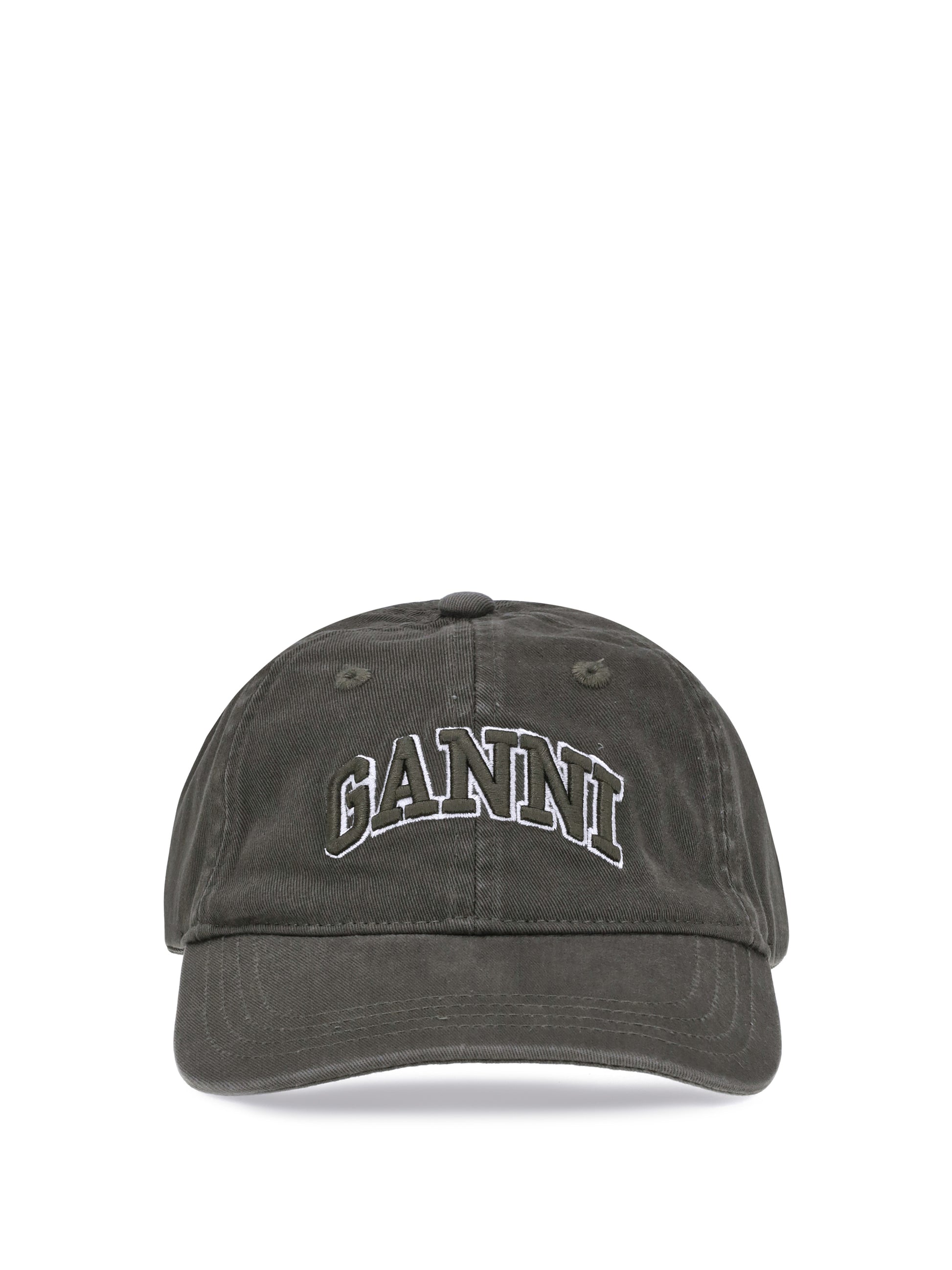 Ganni Women Logo Baseball Cap GANNI