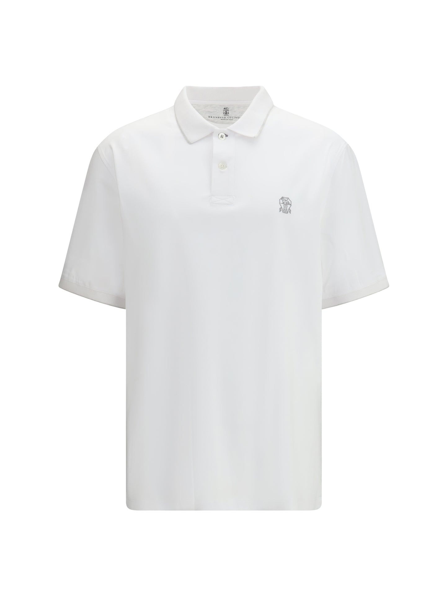 Brunello Cucinelli Men Polo In Cotton Jersey With Short Sleeves BRUNELLO CUCINELLI