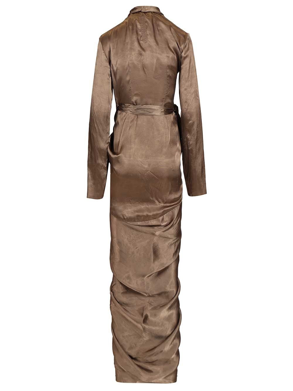 Rick Owens Women Wrap Gown Dress RICK OWENS