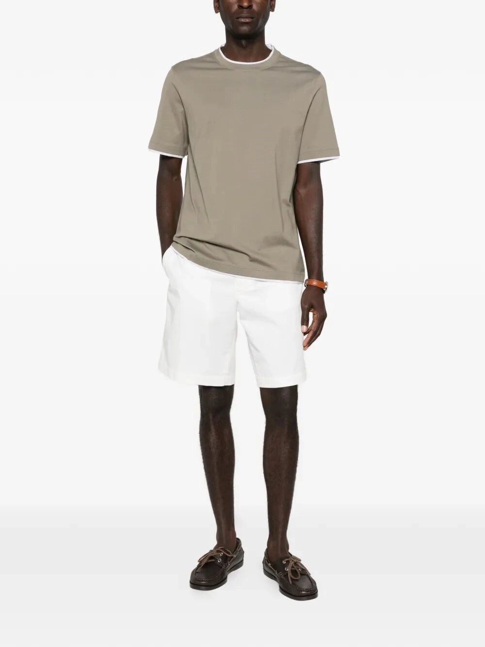 Brunello Cucinelli Men T-Shirt With Faux-Layering