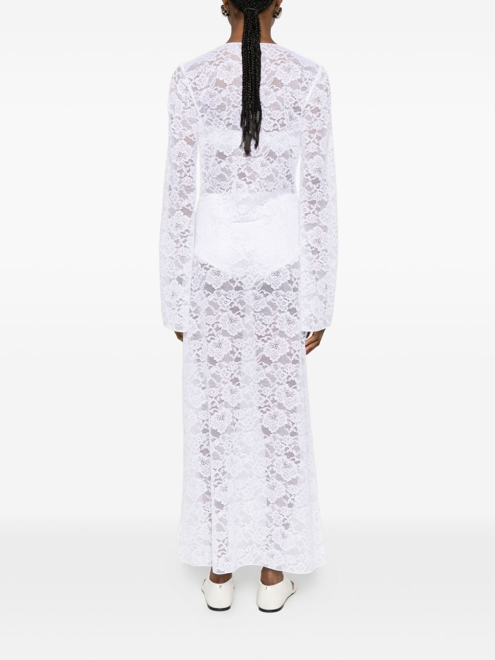 Oseree Women Long Lace Dress OSEREE