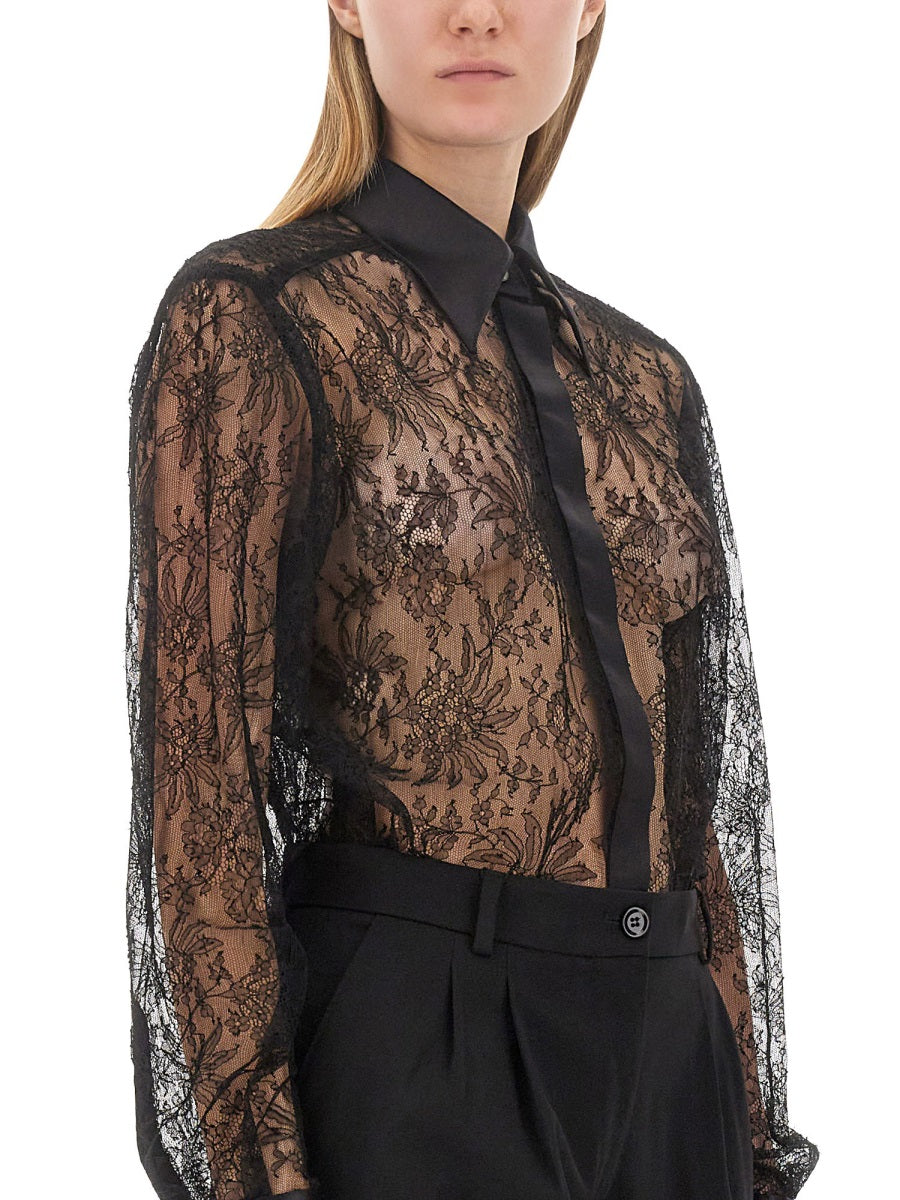 Dolce & Gabbana Women Chantilly Lace Shirt DOLCE & GABBANA