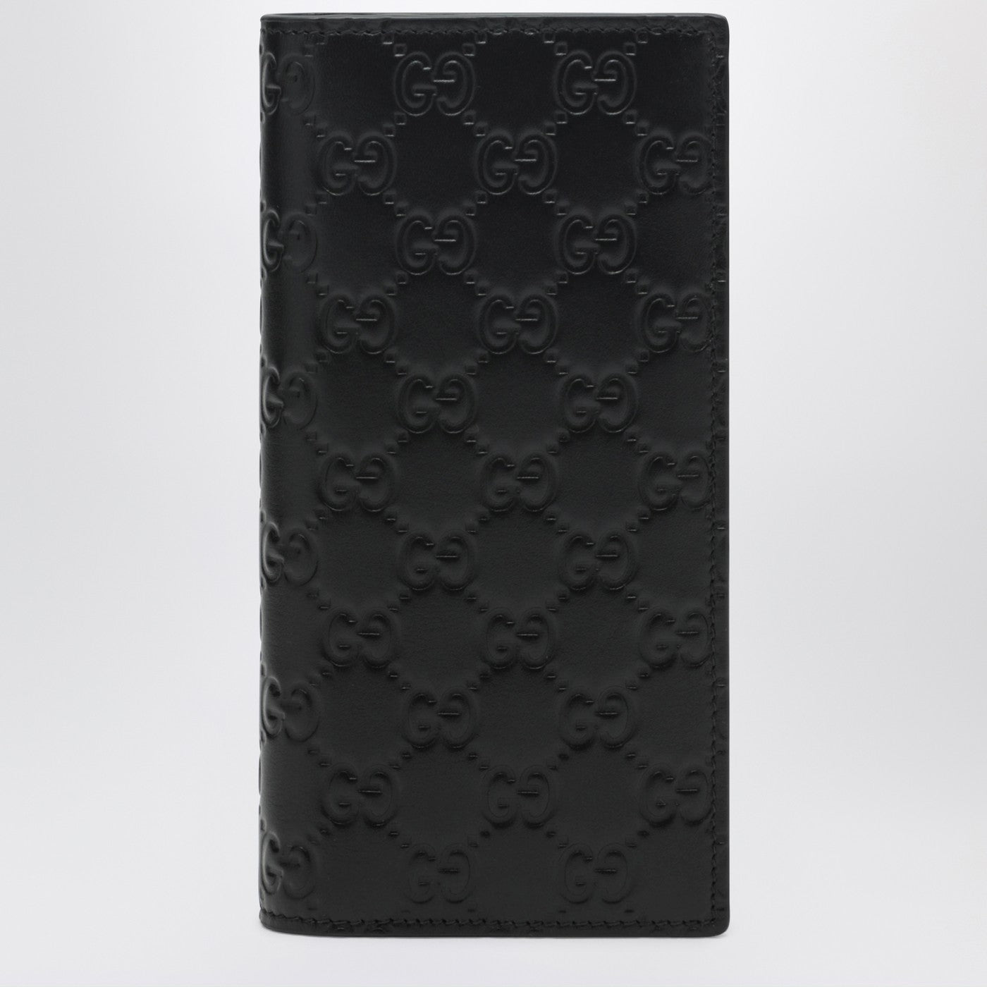 Gucci Black Gg Emblem Long Wallet Men GUCCI