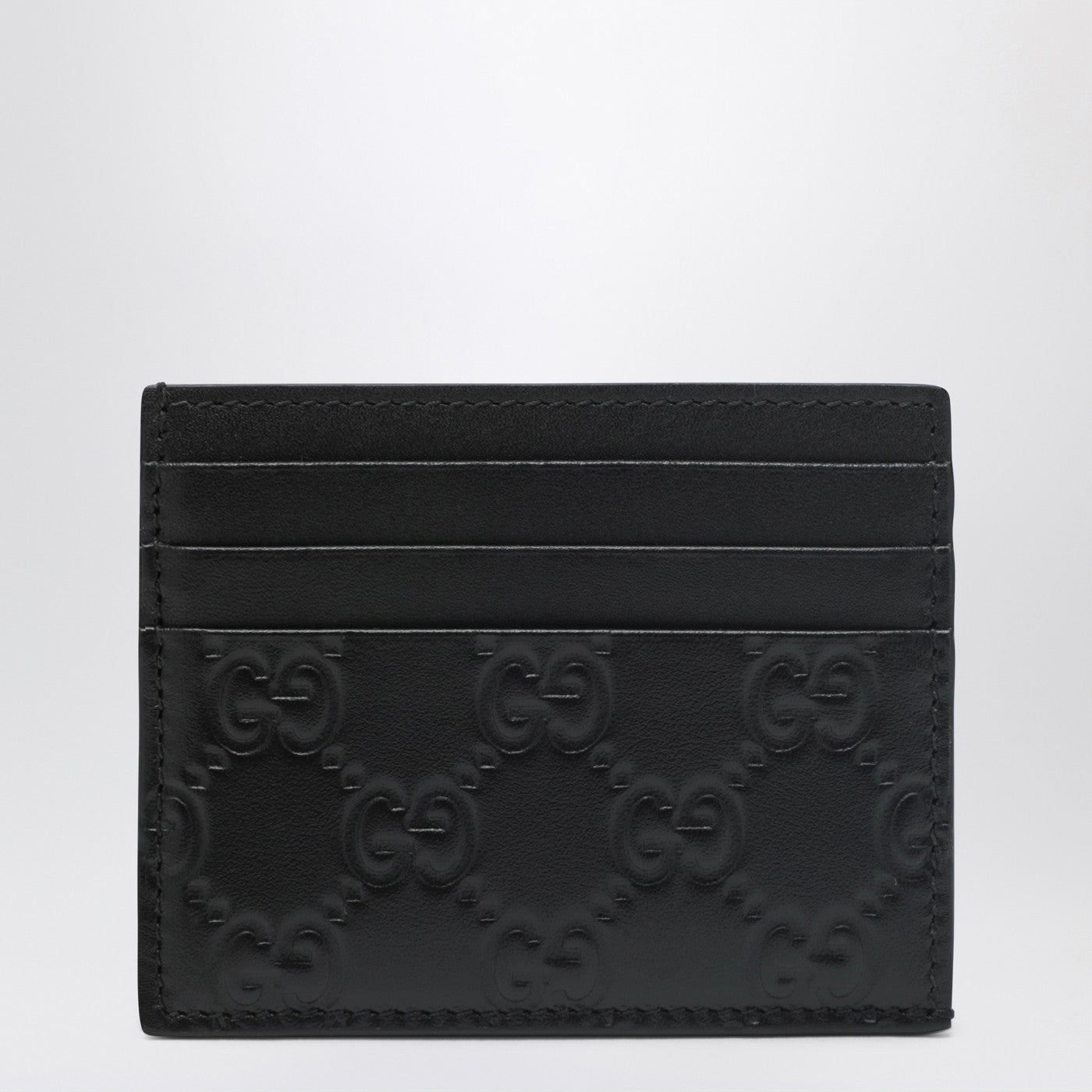 Gucci Black Gg Emblem Card Holder Men GUCCI