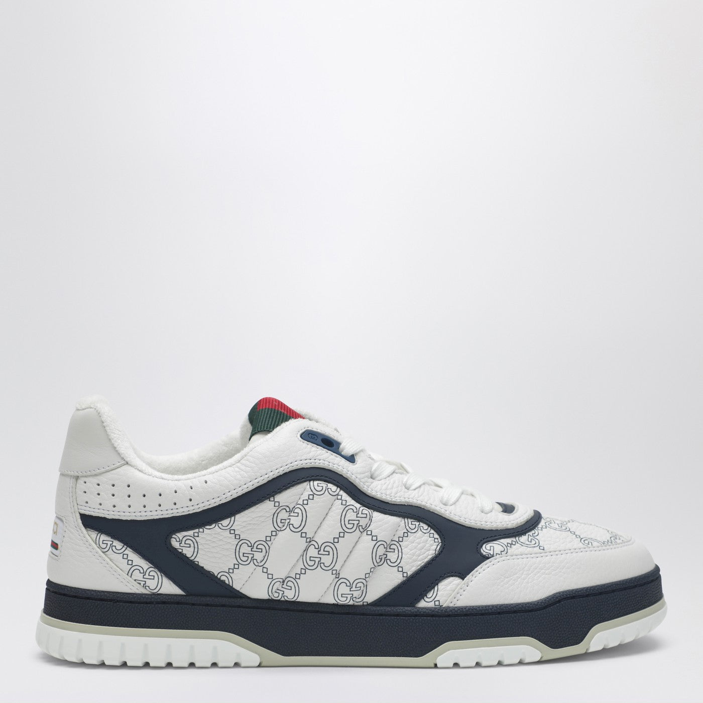 Gucci Gucci Re-Web White And Blue Sneakers Men GUCCI