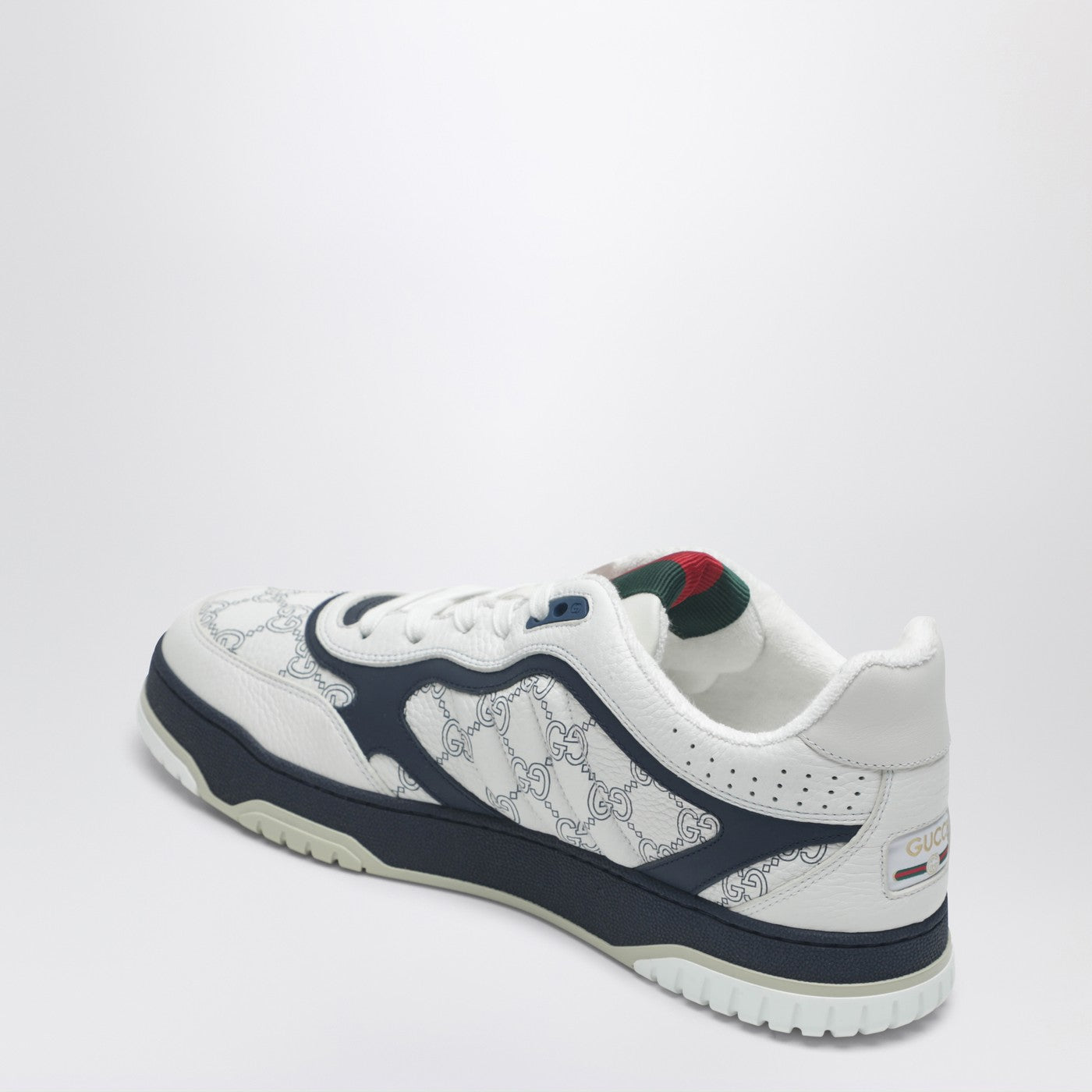 Gucci Gucci Re-Web White And Blue Sneakers Men GUCCI