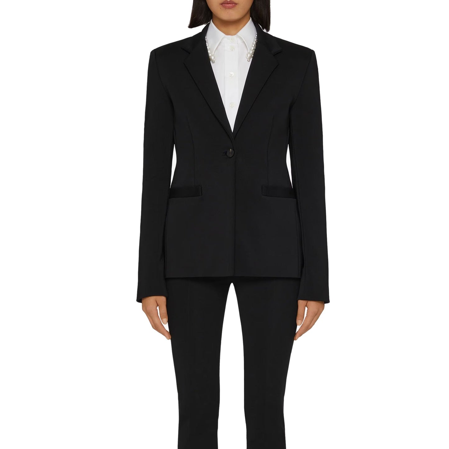 Givenchy Black Slim Fit Tailored Jacket Women GIVENCHY