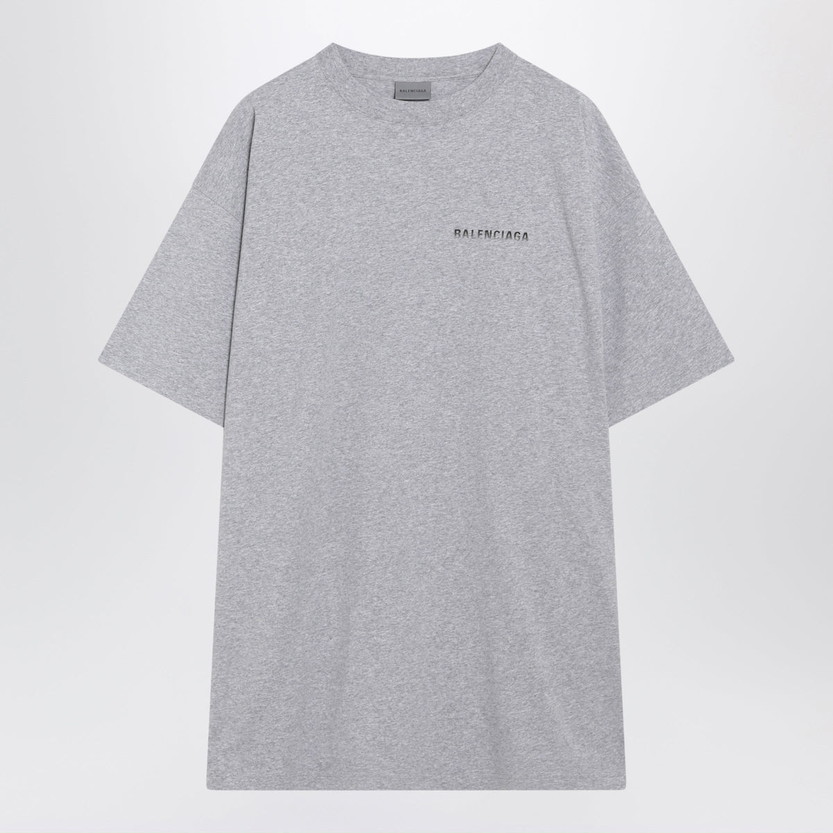 Balenciaga Light Grey Melange Balenciaga Back Gradient T-Shirt Men BALENCIAGA