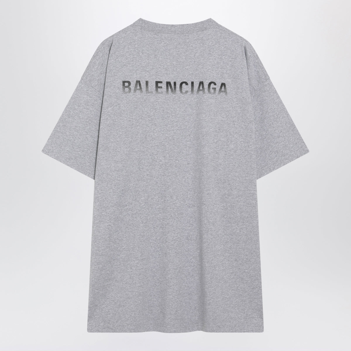 Balenciaga Light Grey Melange Balenciaga Back Gradient T-Shirt Men BALENCIAGA