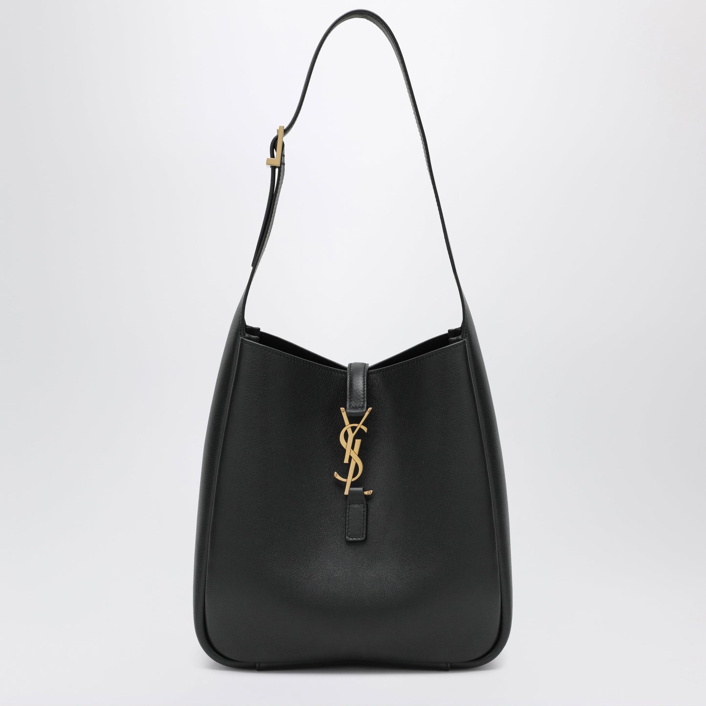 Saint Laurent Small Black Le 5 Ã€ 7 Bag In Textured Leather Women SAINT LAURENT