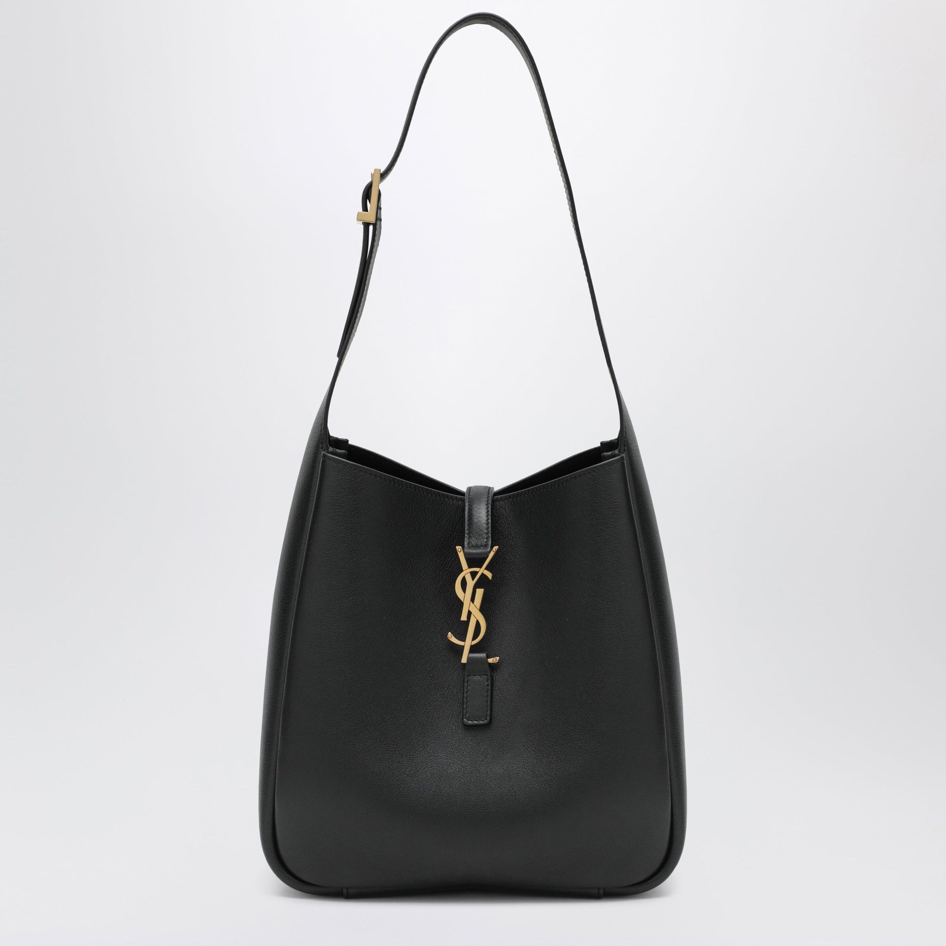 Saint Laurent Small Black Le 5 Ã€ 7 Bag In Textured Leather Women SAINT LAURENT