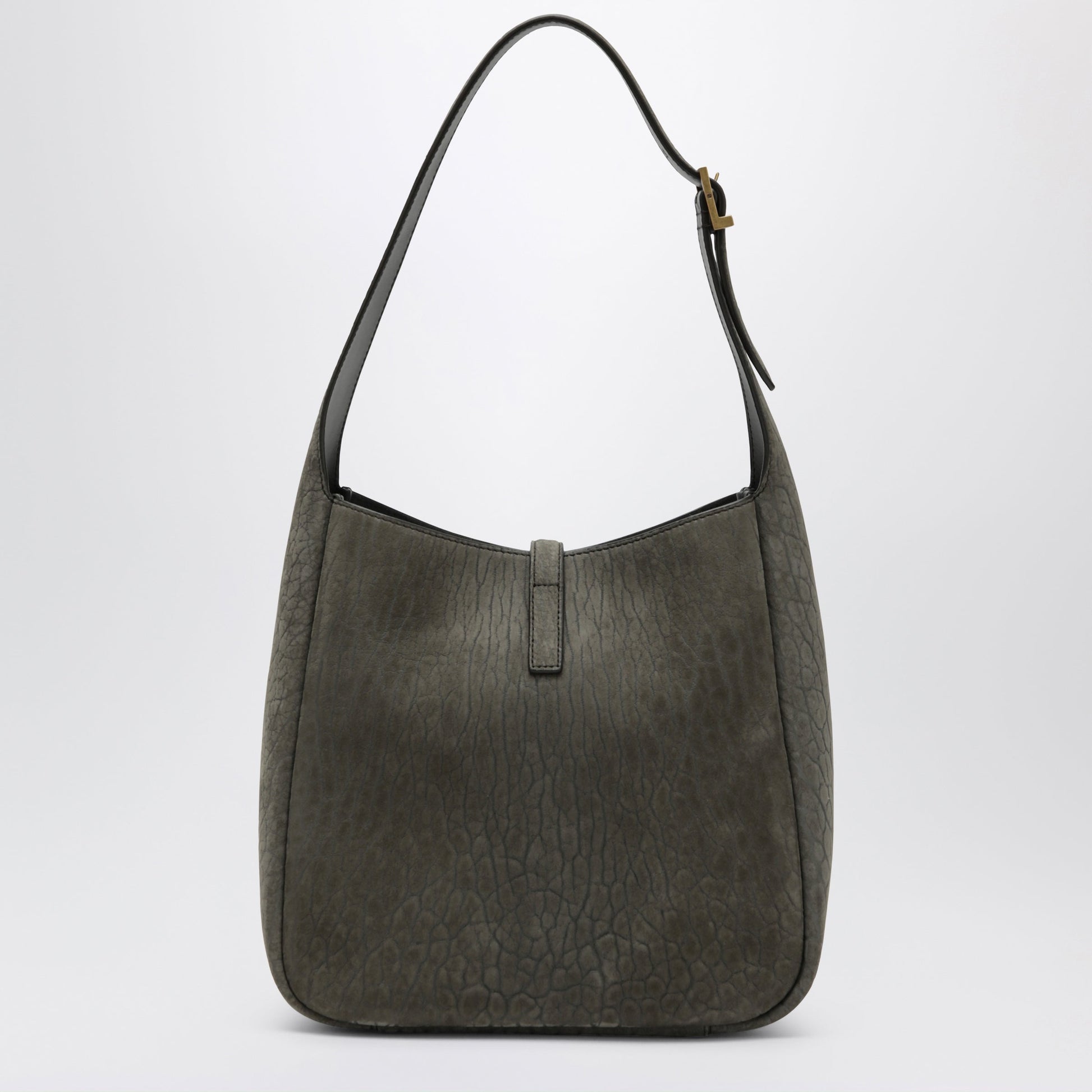 Saint Laurent Le 5 Ã€ 7 Soft Micro Nubuck Leather Bag In Zinc Grey Women SAINT LAURENT