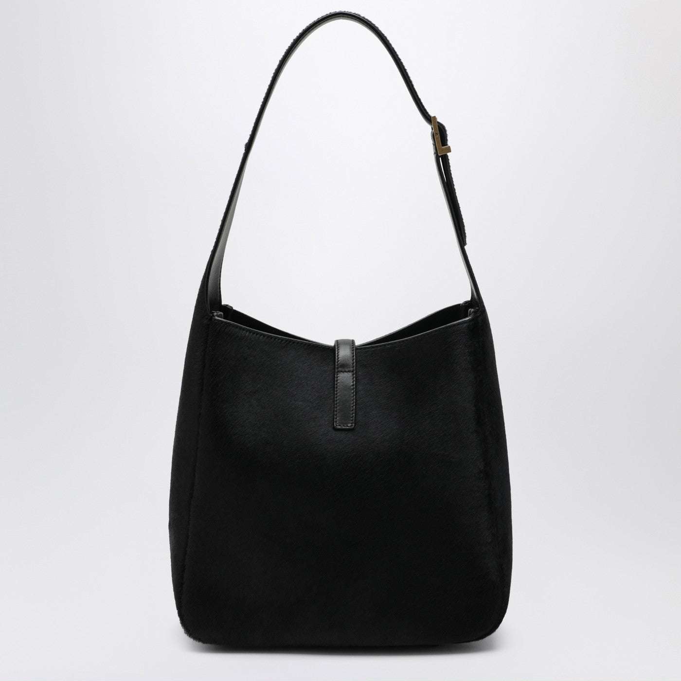 Saint Laurent Black Le 5 Ã€ 7 Shoulder Bag In Pony-Effect Leather Women SAINT LAURENT