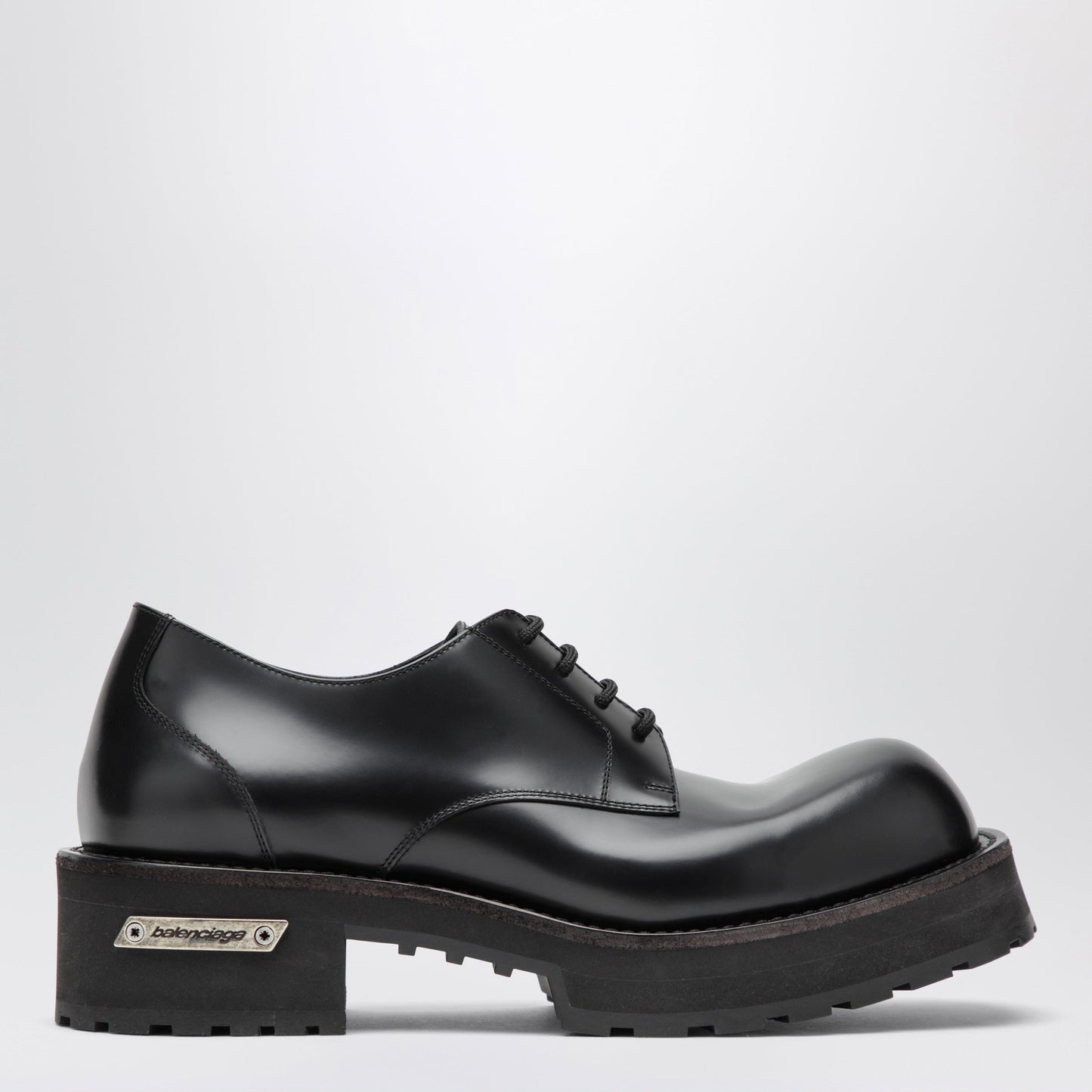 Balenciaga Denom Derby Shoes In Calfskin Leather Men BALENCIAGA