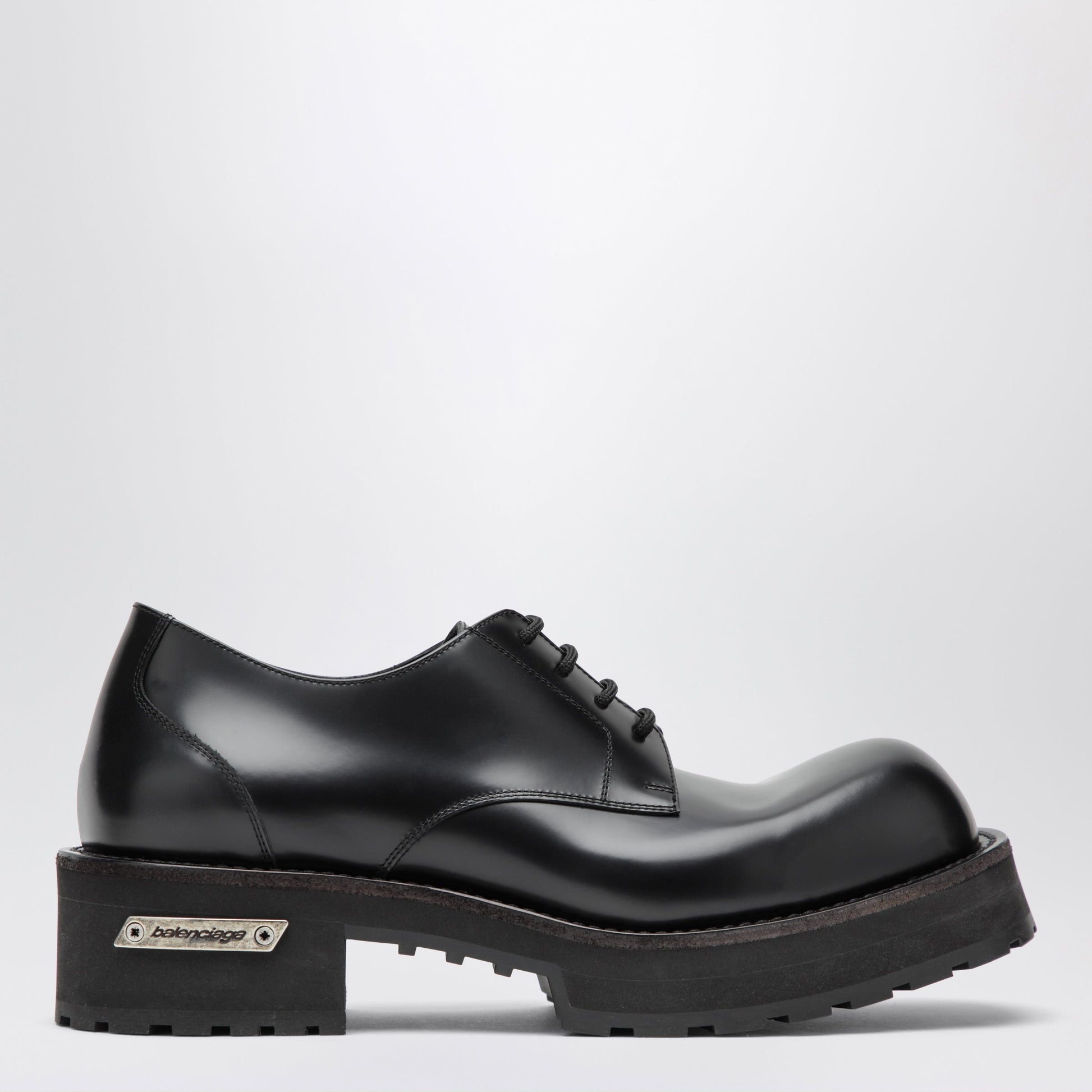 Balenciaga Denom Derby Shoes In Calfskin Leather Men BALENCIAGA