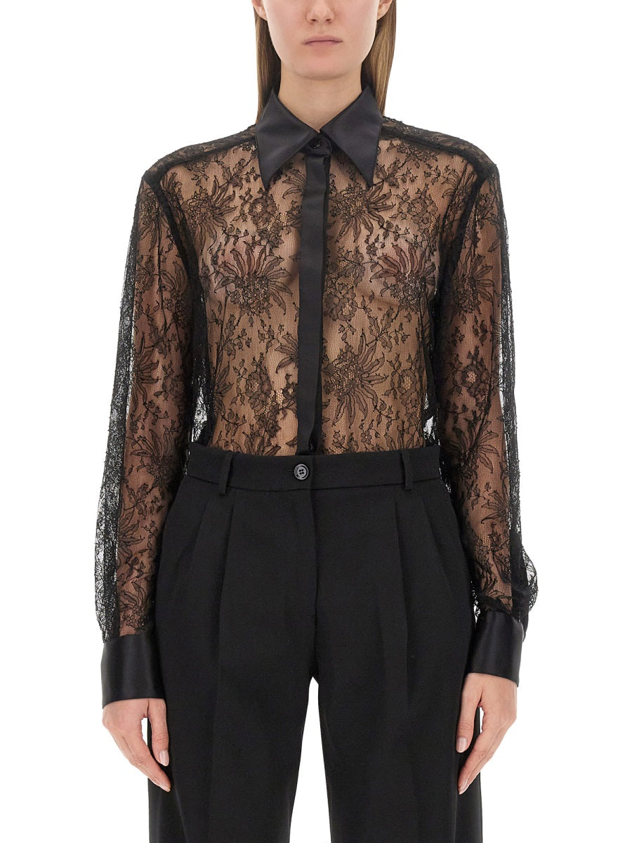 Dolce & Gabbana Women Chantilly Lace Shirt DOLCE & GABBANA