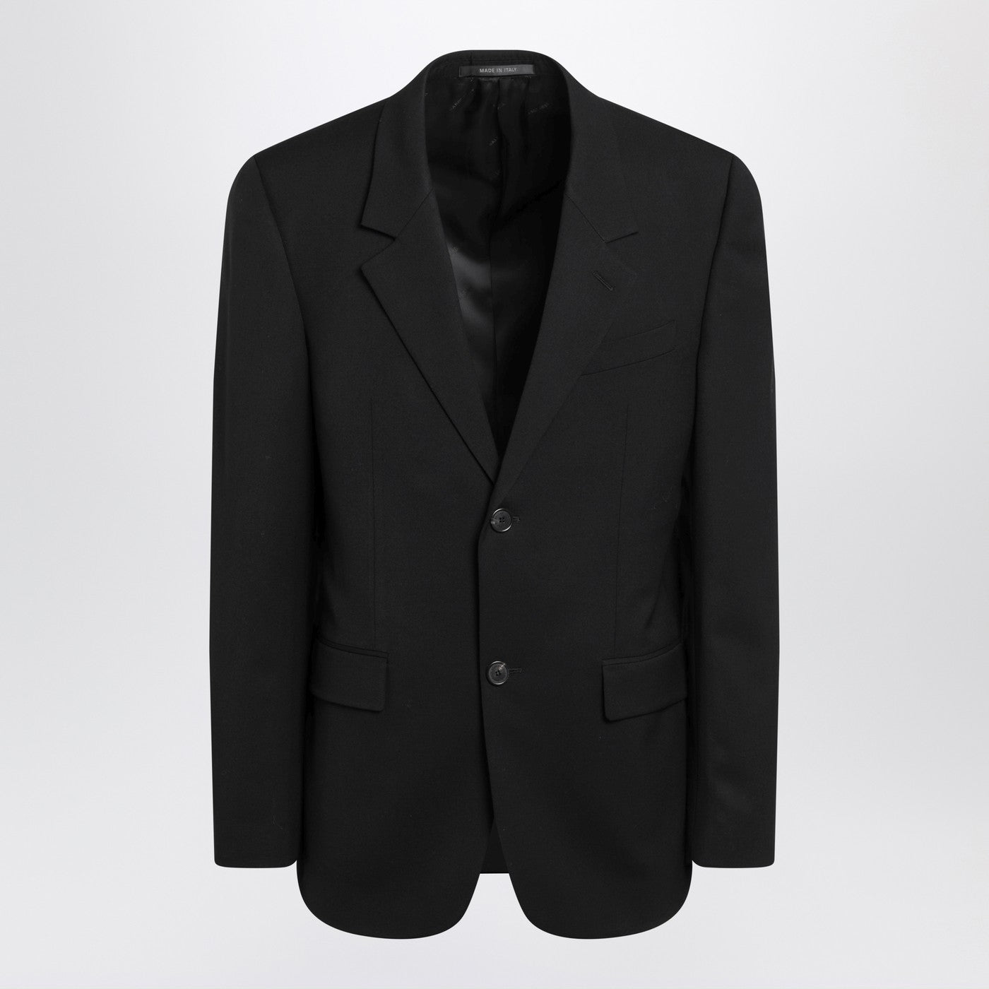 Balenciaga Black Single-Breasted Wool Jacket Men BALENCIAGA