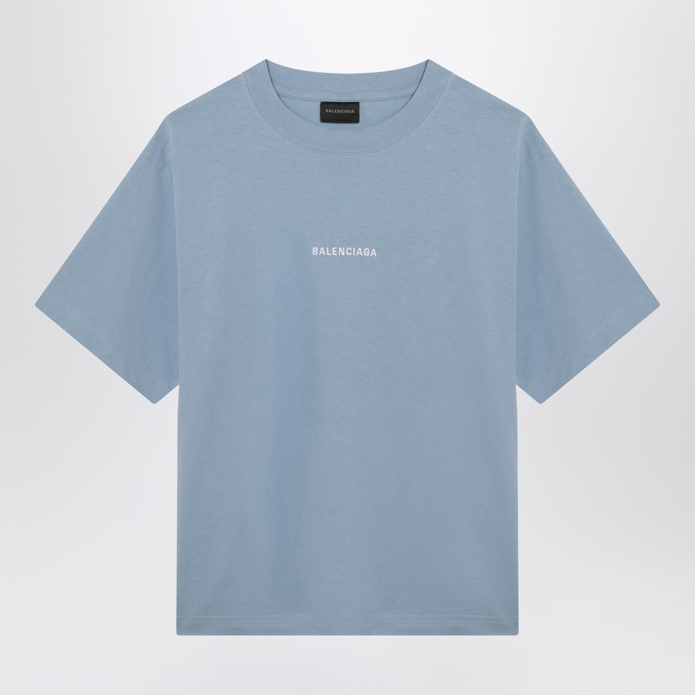 Balenciaga Light Blue Balenciaga Back Medium Fit T-Shirt Women BALENCIAGA