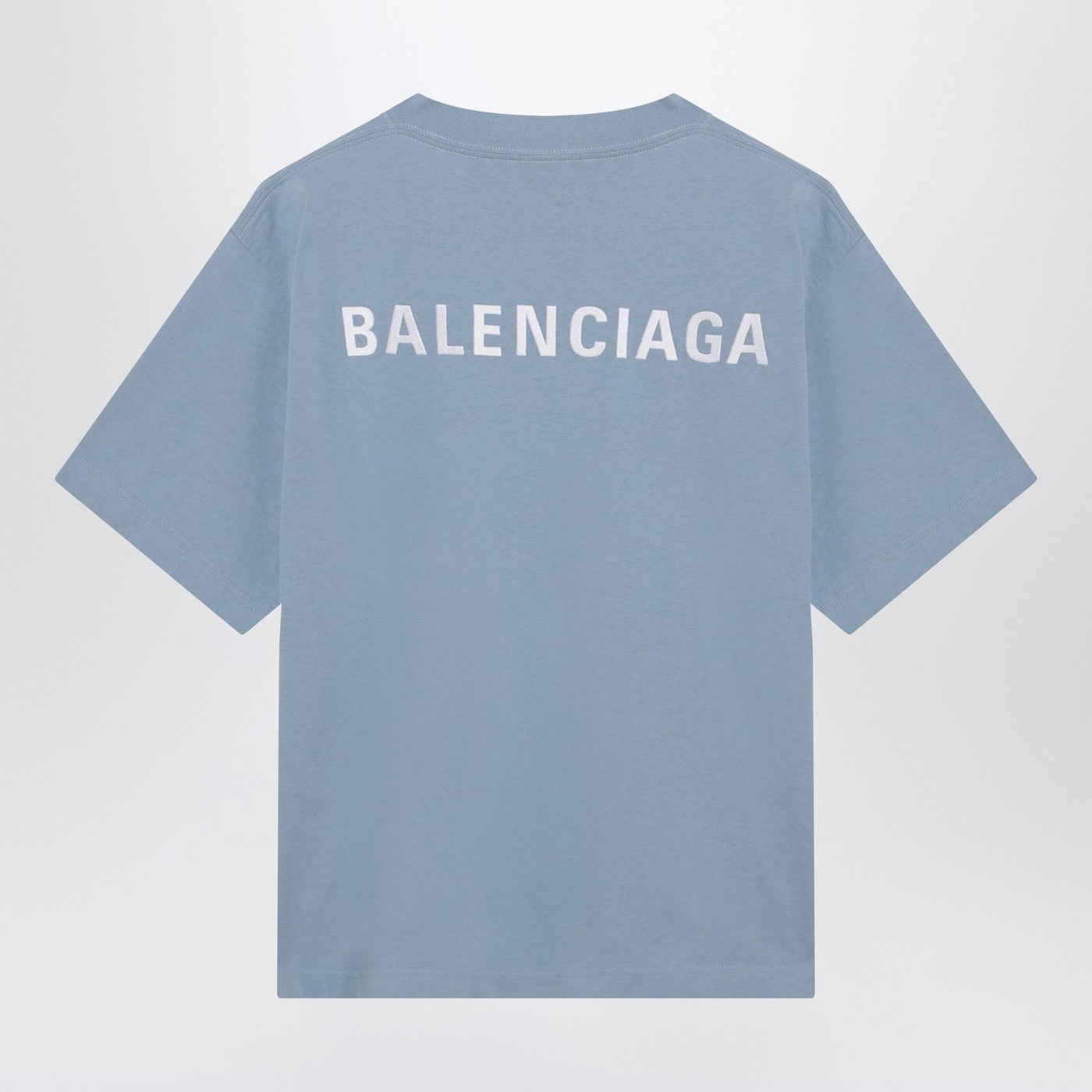 Balenciaga Light Blue Balenciaga Back Medium Fit T-Shirt Women BALENCIAGA