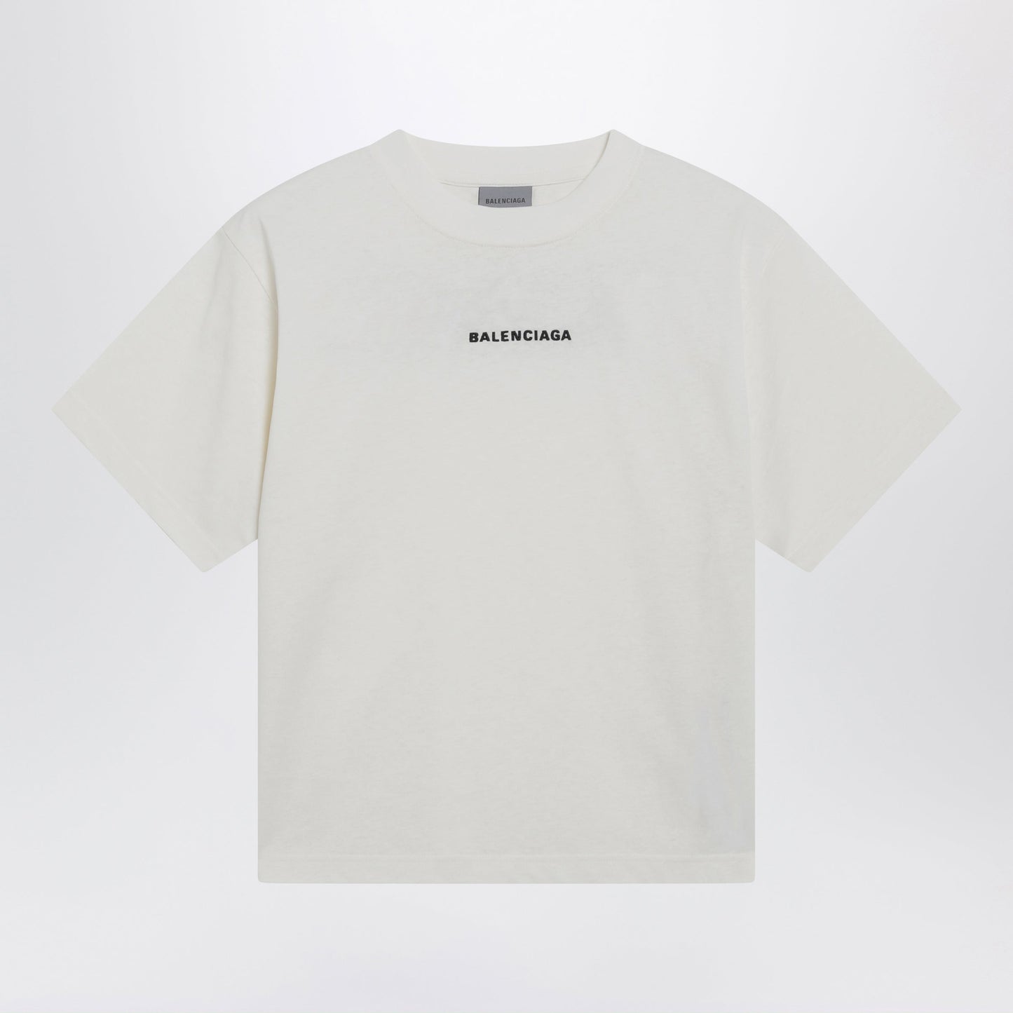 Balenciaga Balenciaga Back Medium Fit T-Shirt In Cream Women BALENCIAGA