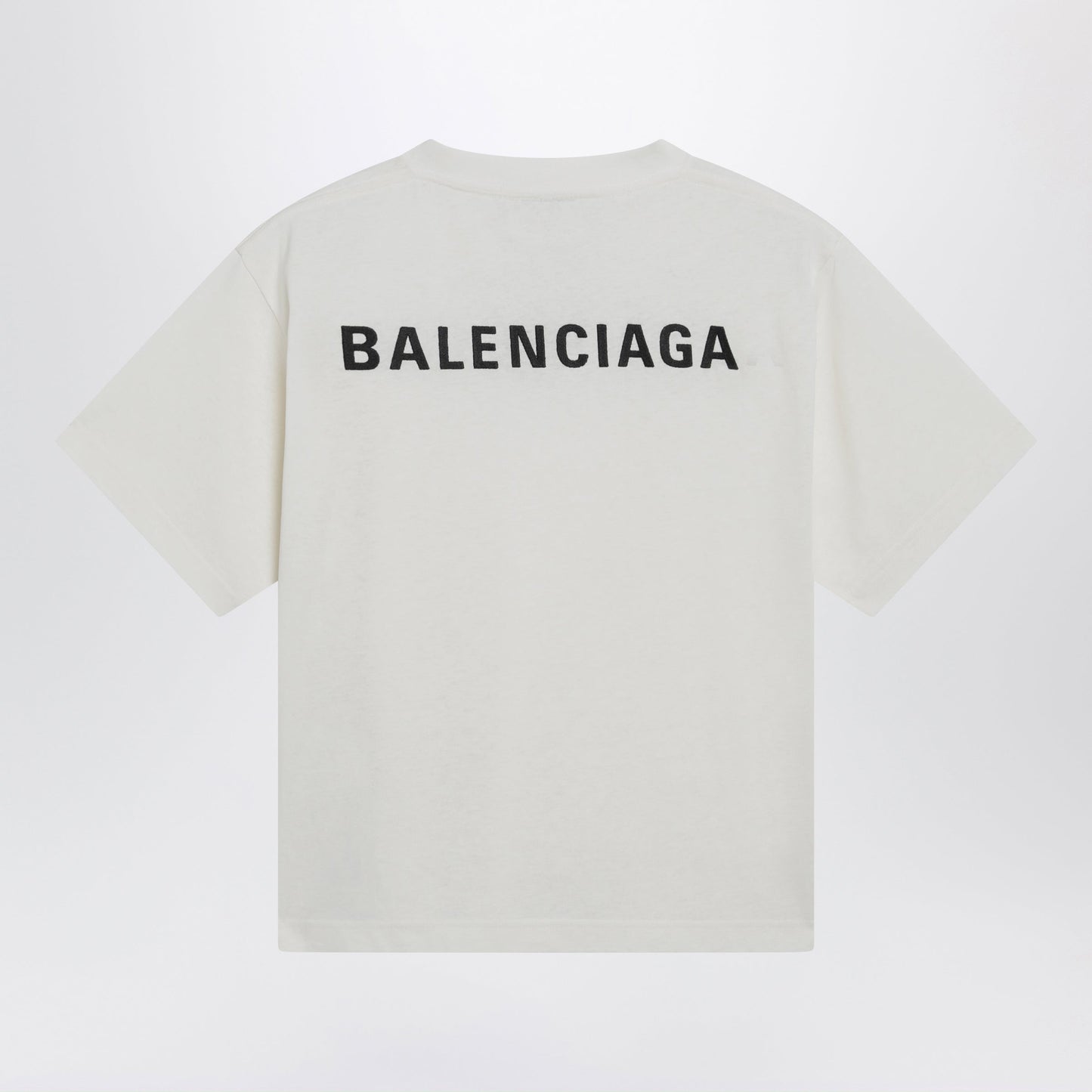 Balenciaga Balenciaga Back Medium Fit T-Shirt In Cream Women BALENCIAGA