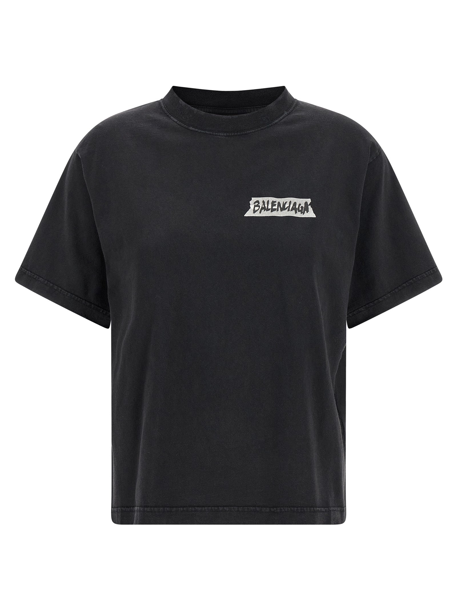 Balenciaga Women 'Masking Tape' T-Shirt BALENCIAGA