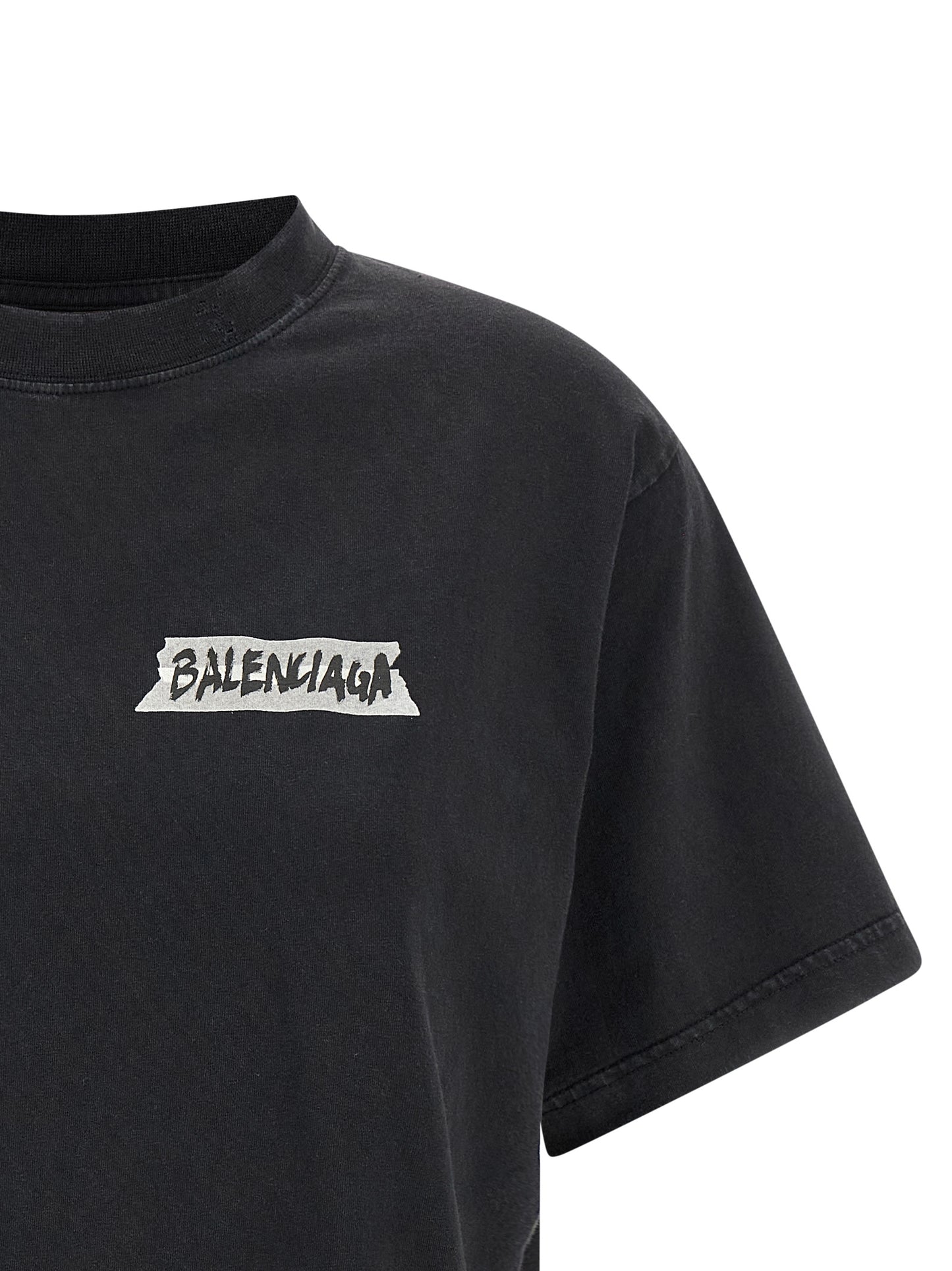 Balenciaga Women 'Masking Tape' T-Shirt BALENCIAGA