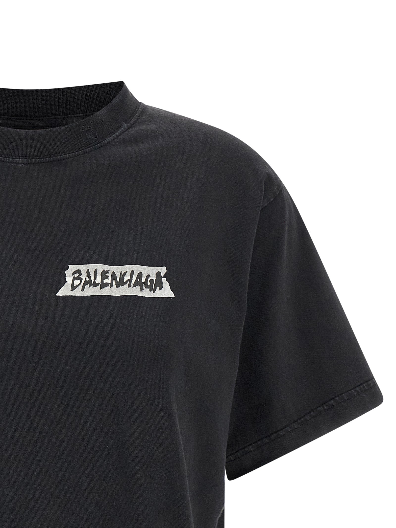 Balenciaga Women 'Masking Tape' T-Shirt BALENCIAGA