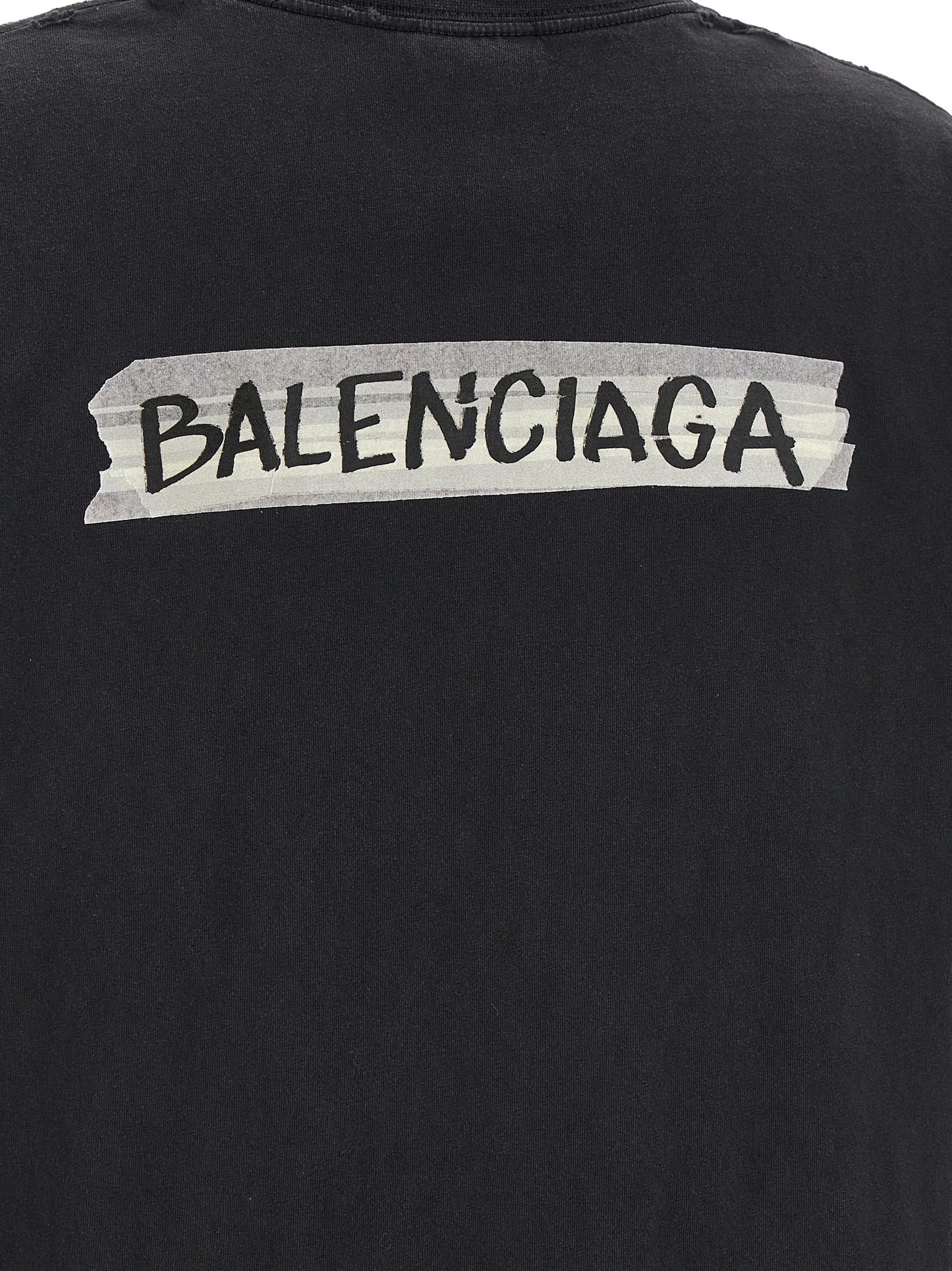Balenciaga Women 'Masking Tape' T-Shirt BALENCIAGA