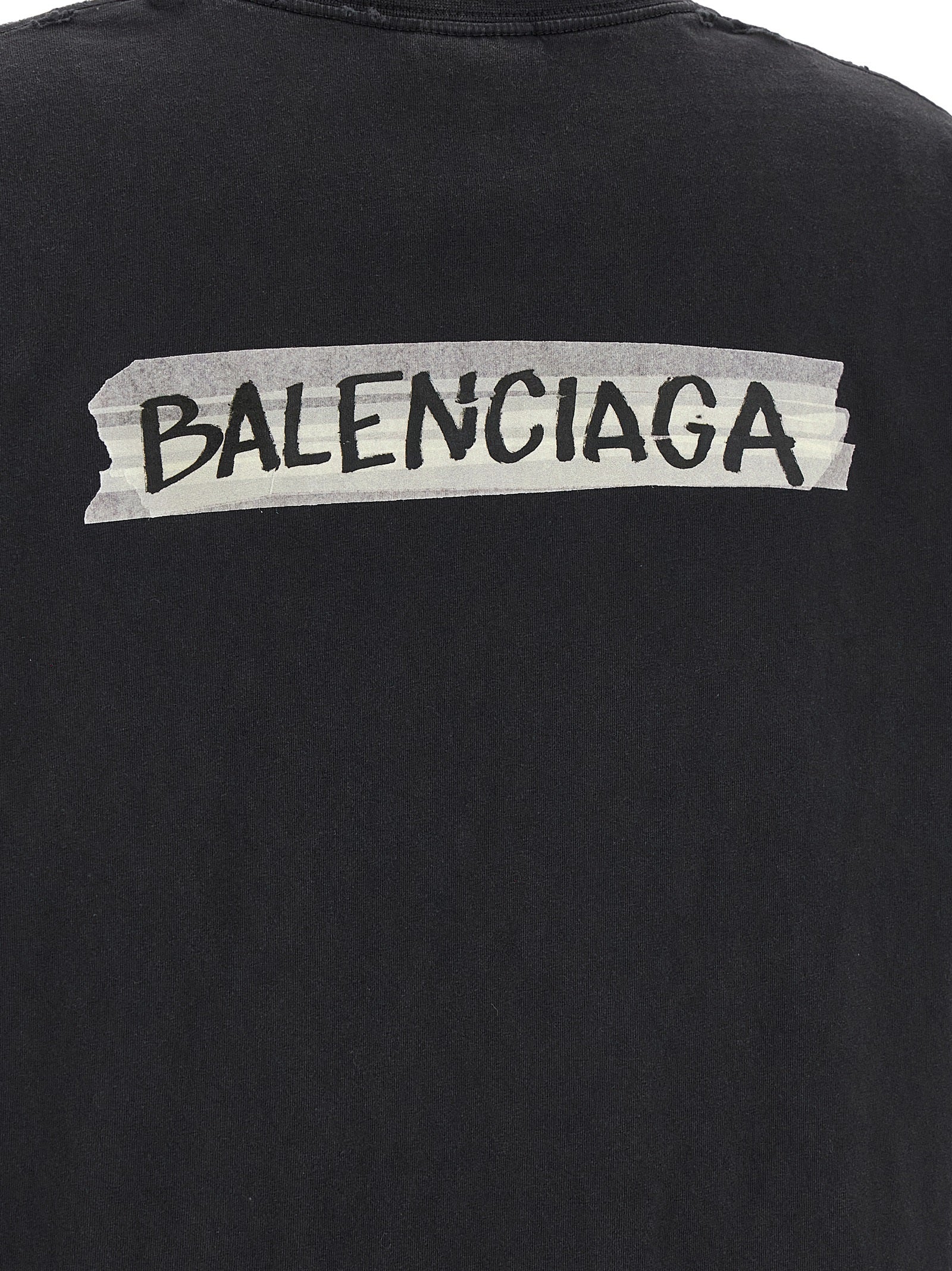 Balenciaga Women 'Masking Tape' T-Shirt BALENCIAGA