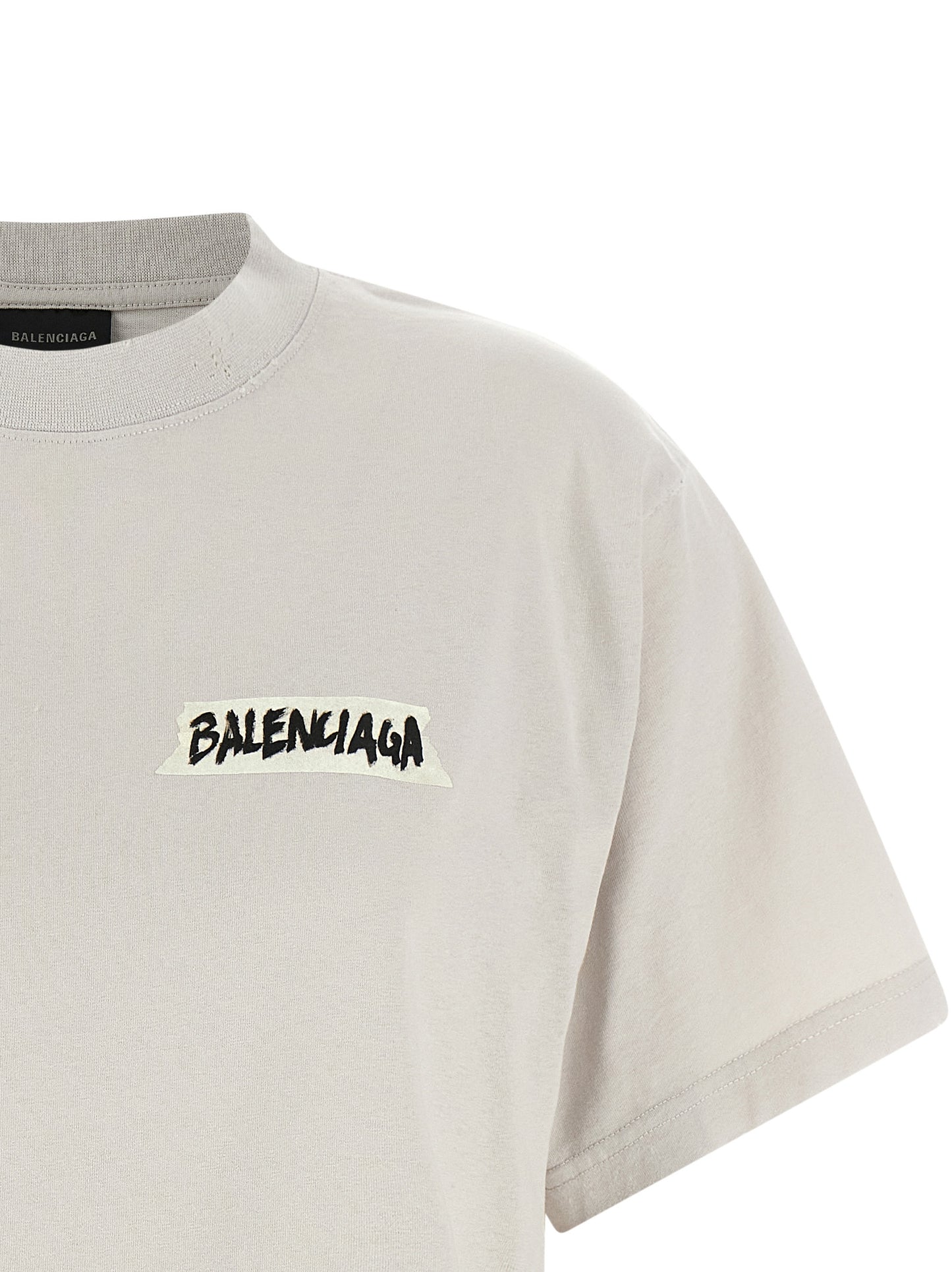 Balenciaga Women 'Masking Tape' T-Shirt BALENCIAGA