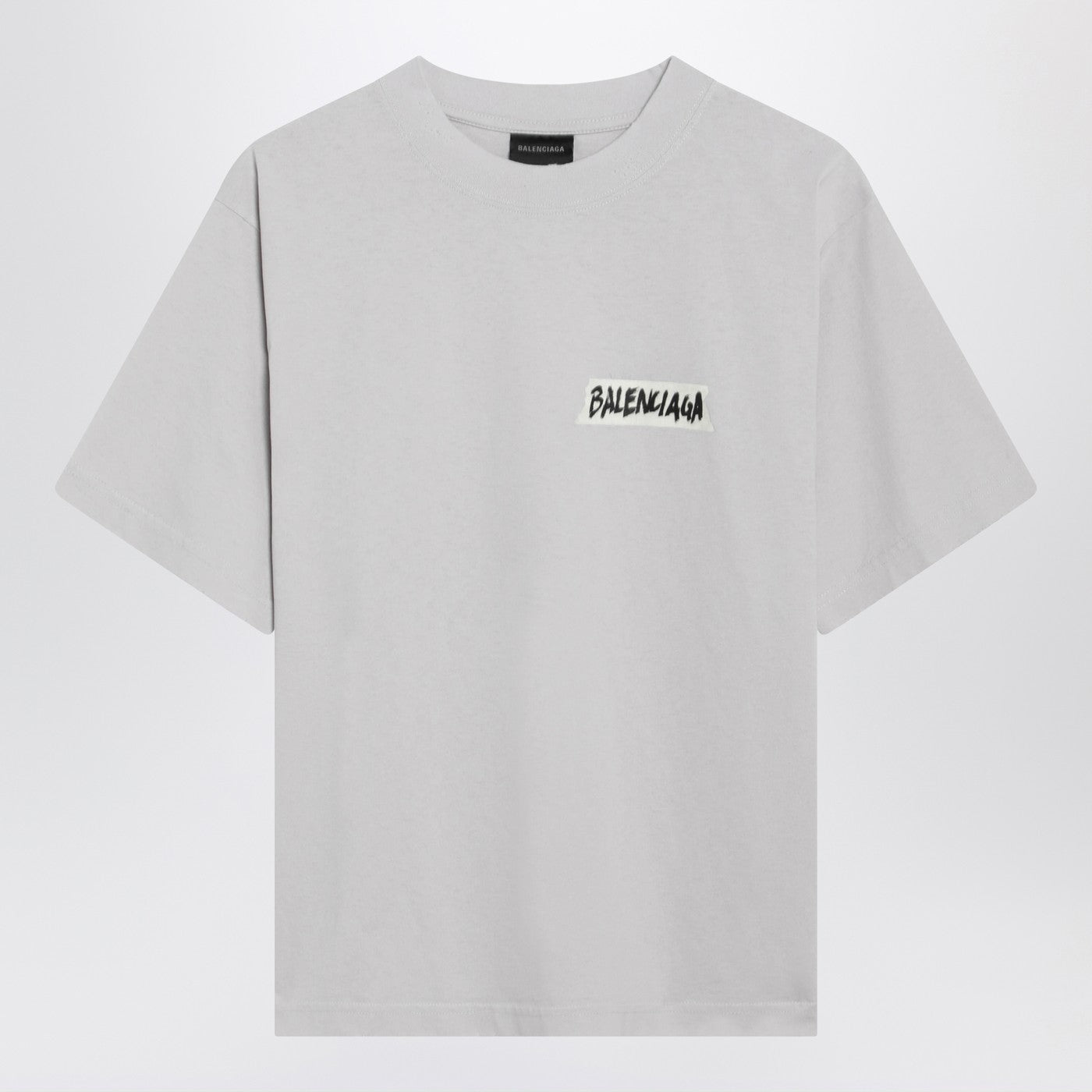 Balenciaga White Masking Tape T-Shirt, Medium Fit Women BALENCIAGA