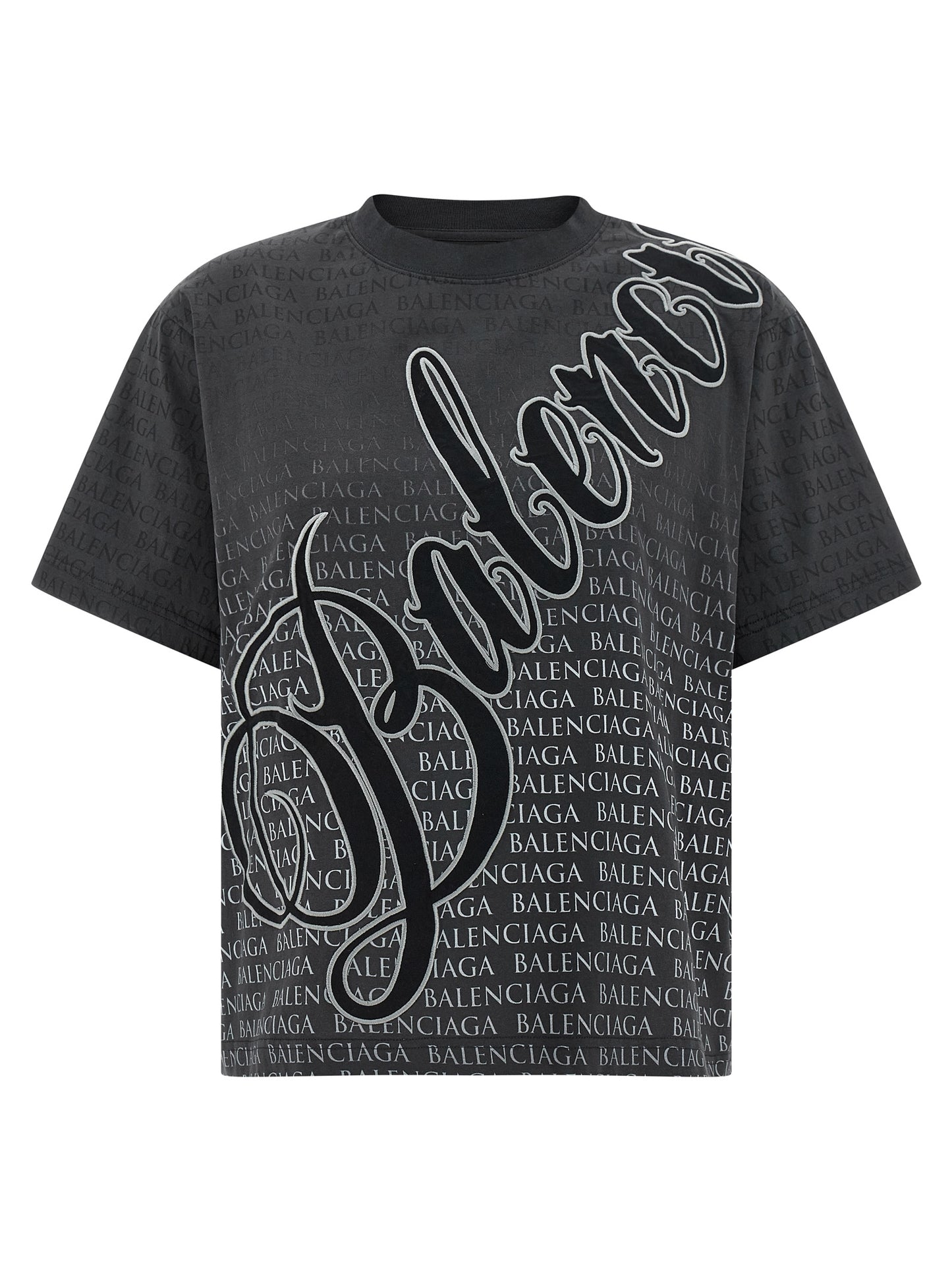 Balenciaga Women 'Cursive' T-Shirt BALENCIAGA