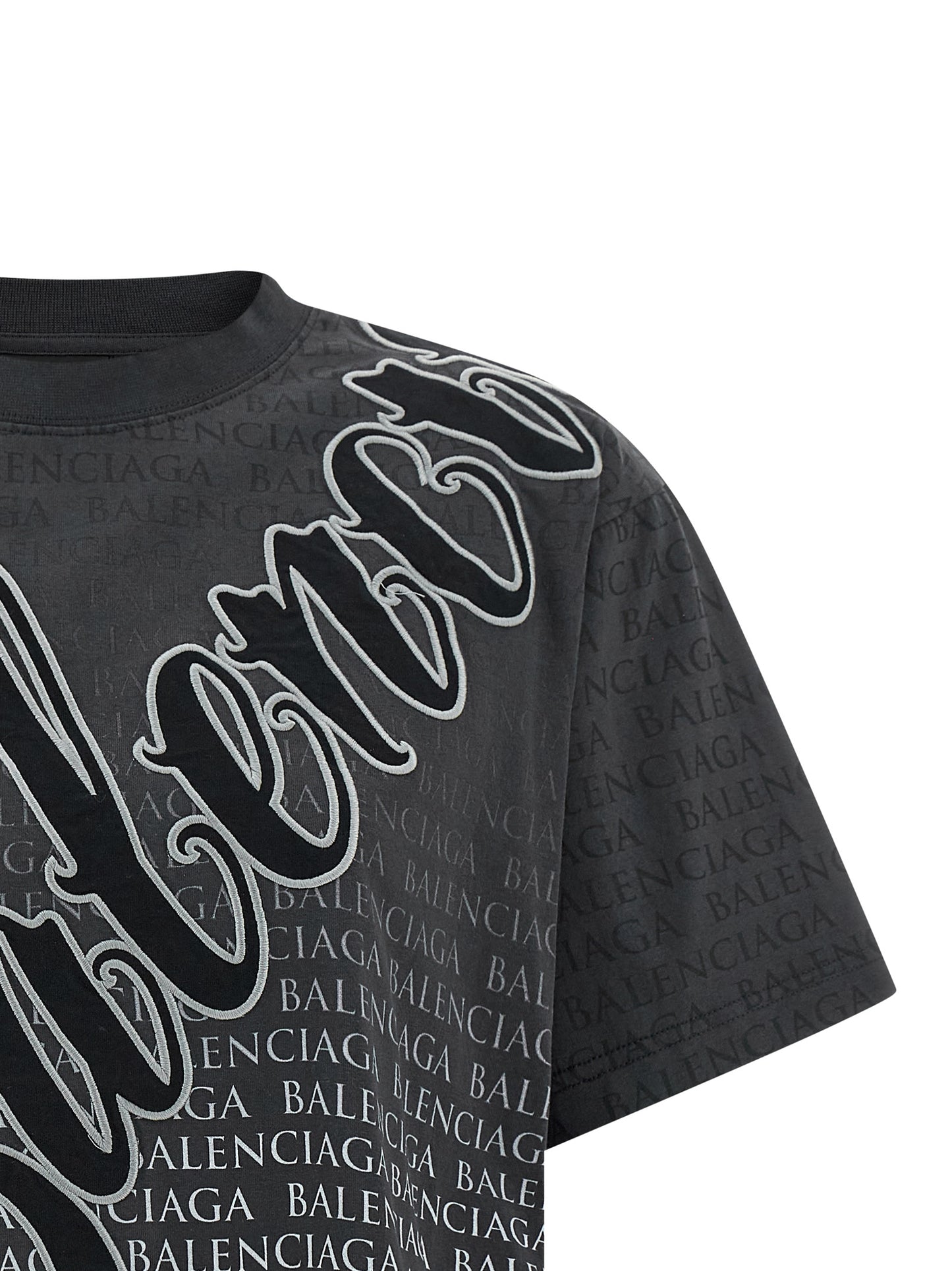 Balenciaga Women 'Cursive' T-Shirt BALENCIAGA