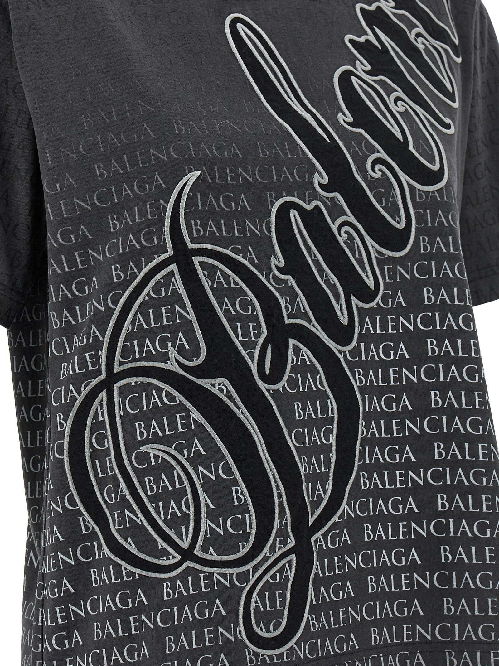 Balenciaga Women 'Cursive' T-Shirt BALENCIAGA