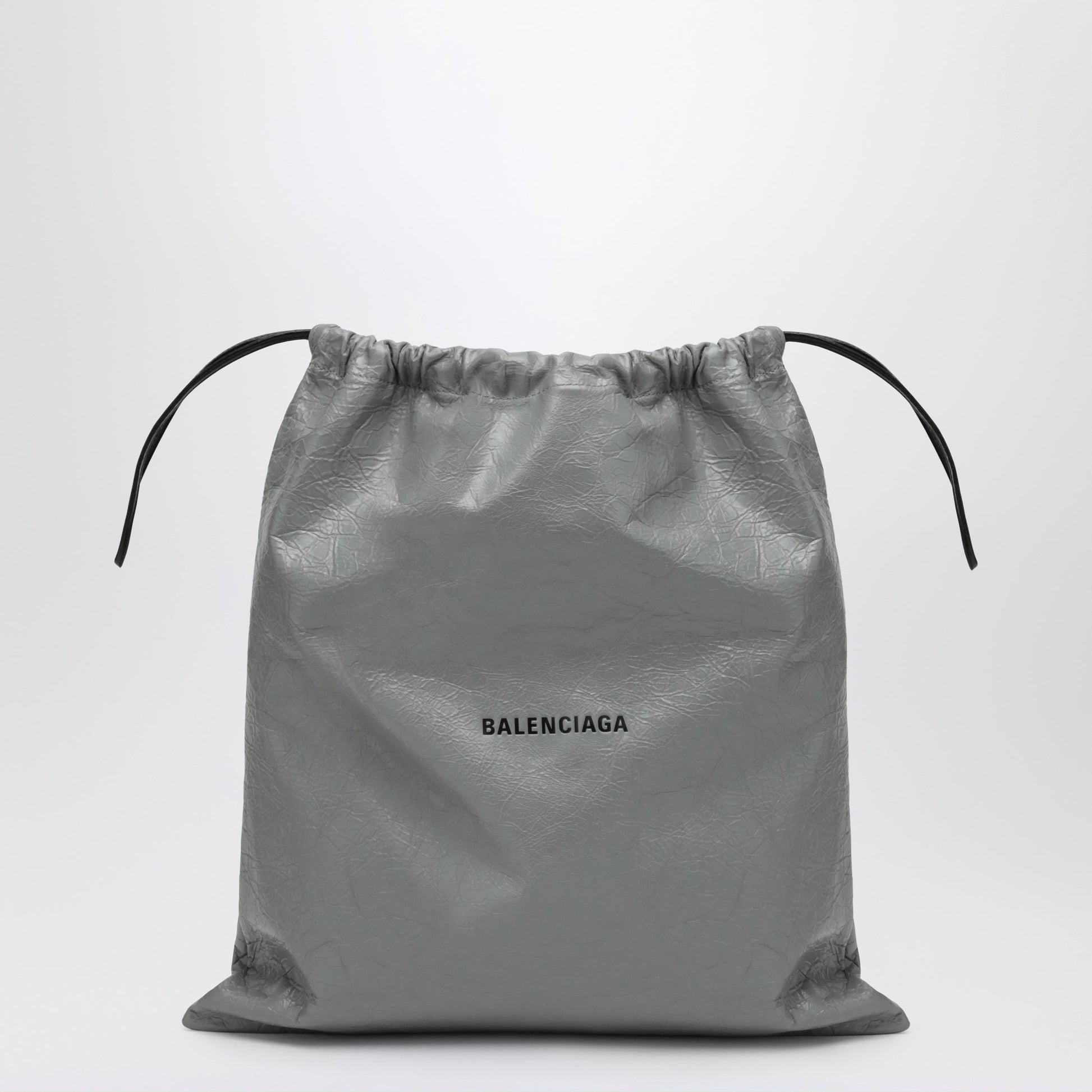Balenciaga La Pochette Dust Bag Shopper In Arena Lambskin Grey Men BALENCIAGA
