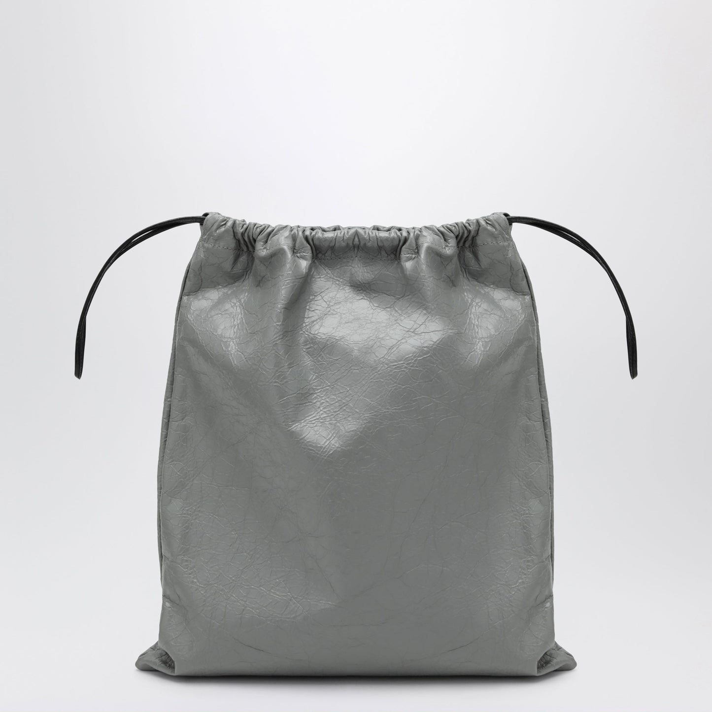 Balenciaga La Pochette Dust Bag Shopper In Arena Lambskin Grey Men BALENCIAGA