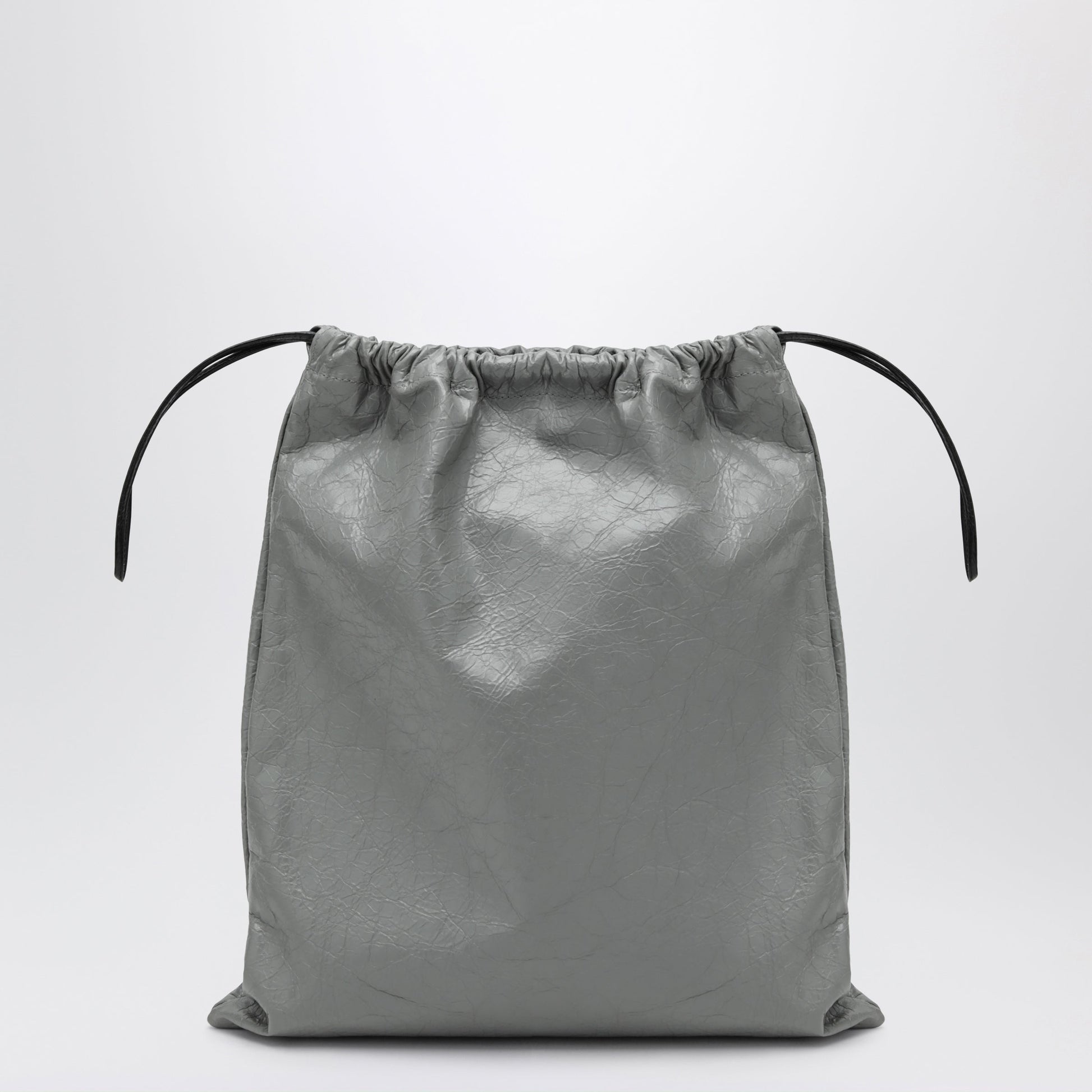 Balenciaga La Pochette Dust Bag Shopper In Arena Lambskin Grey Men BALENCIAGA