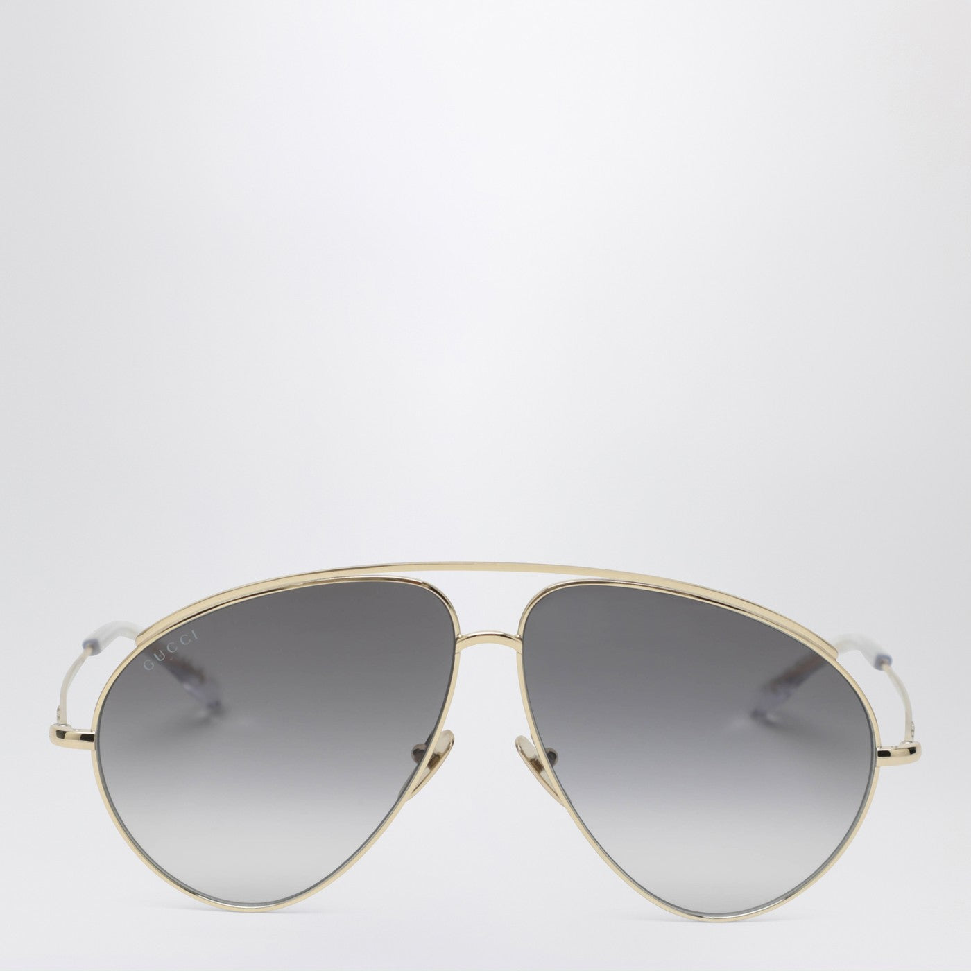 Gucci Gold Metal Aviator Sunglasses Women GUCCI