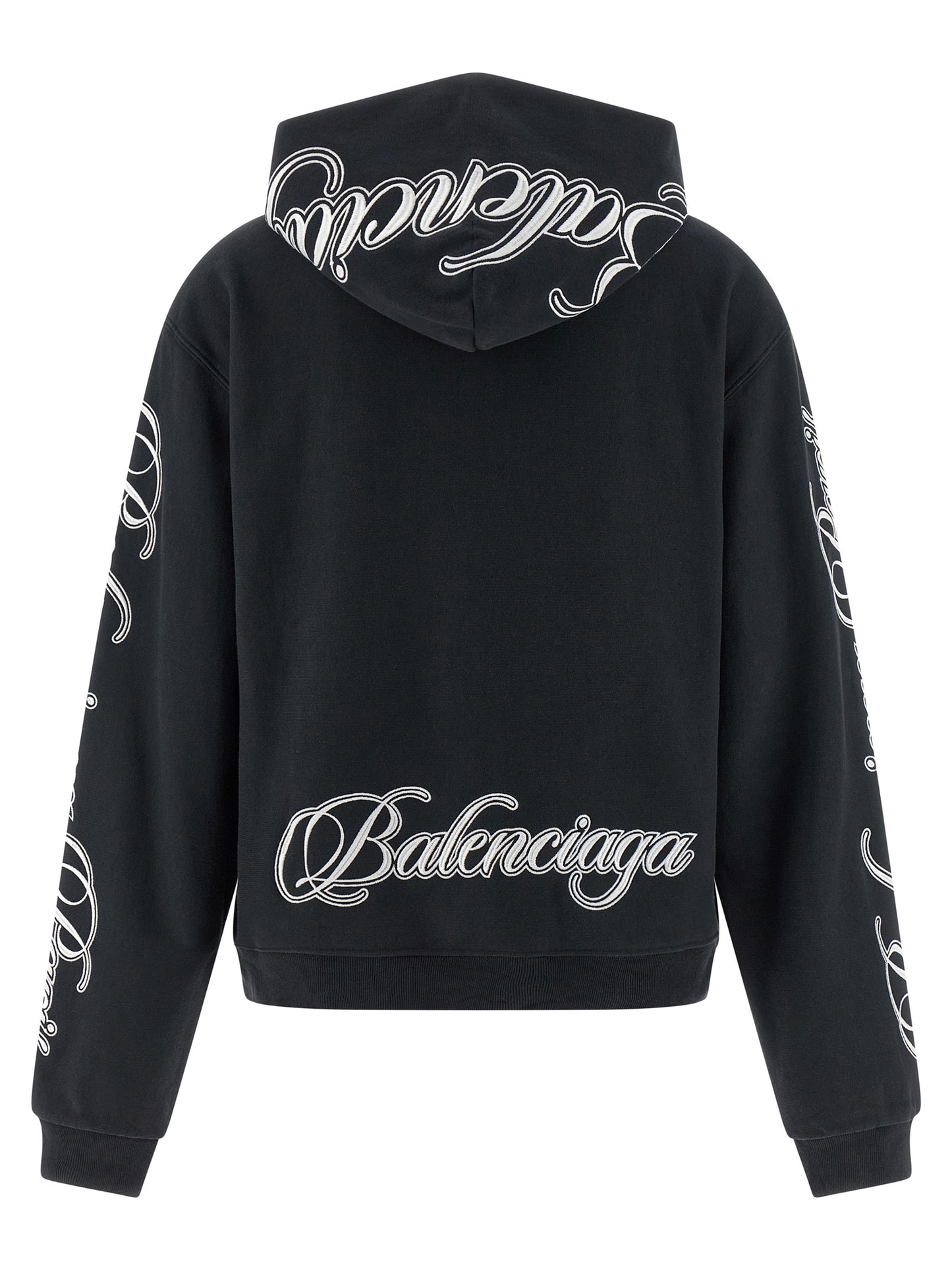 Balenciaga Women 'Cursive' Hoodie BALENCIAGA