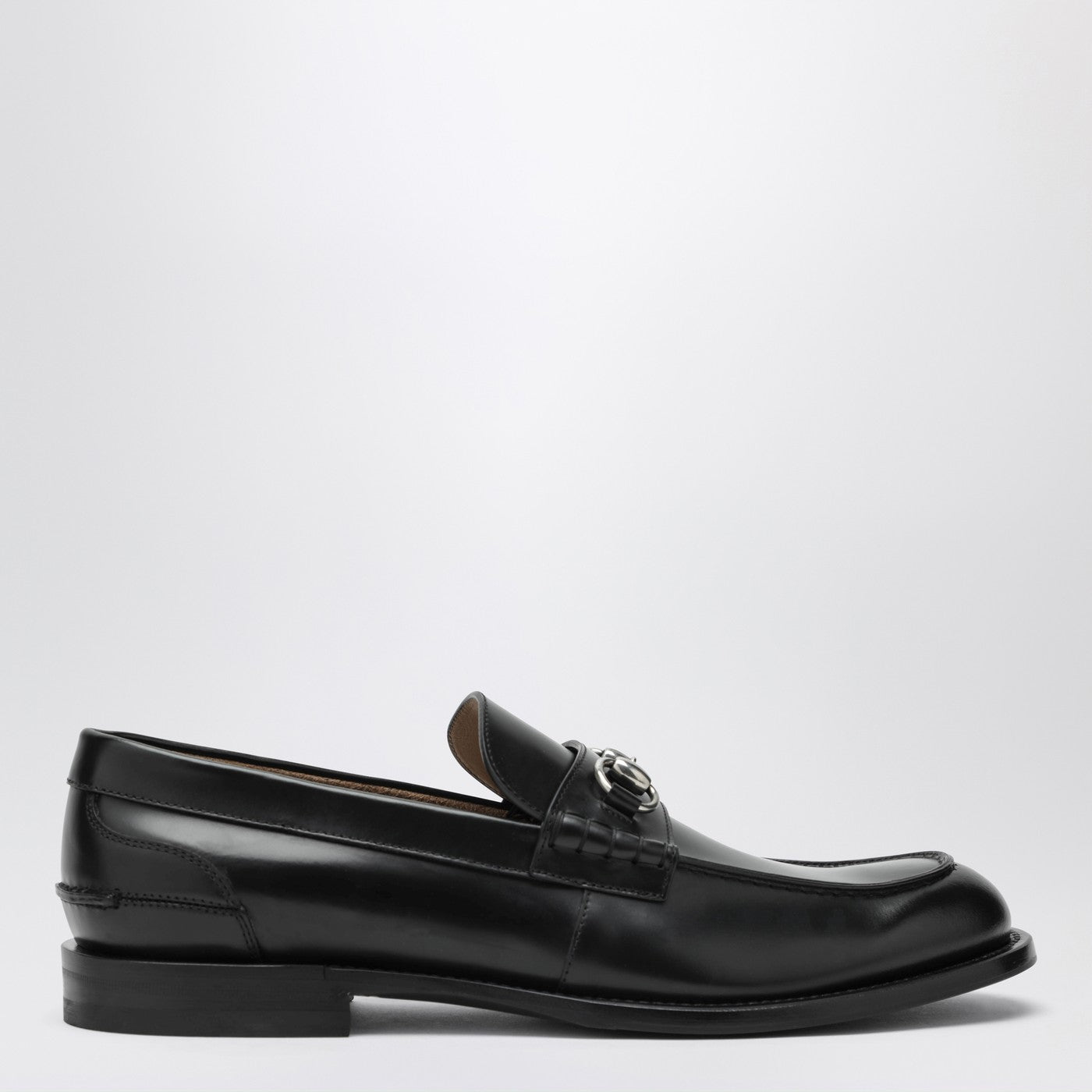Gucci Black Loafers With Horsebit Men GUCCI