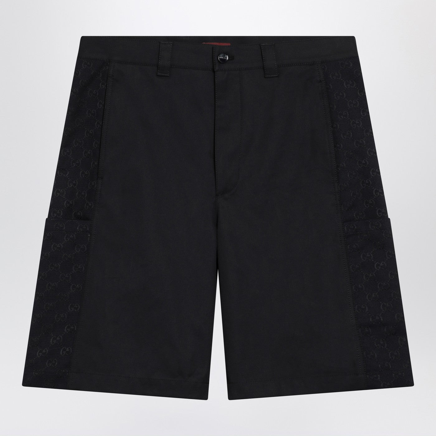 Gucci Ink Blue Cotton Twill Shorts Men GUCCI