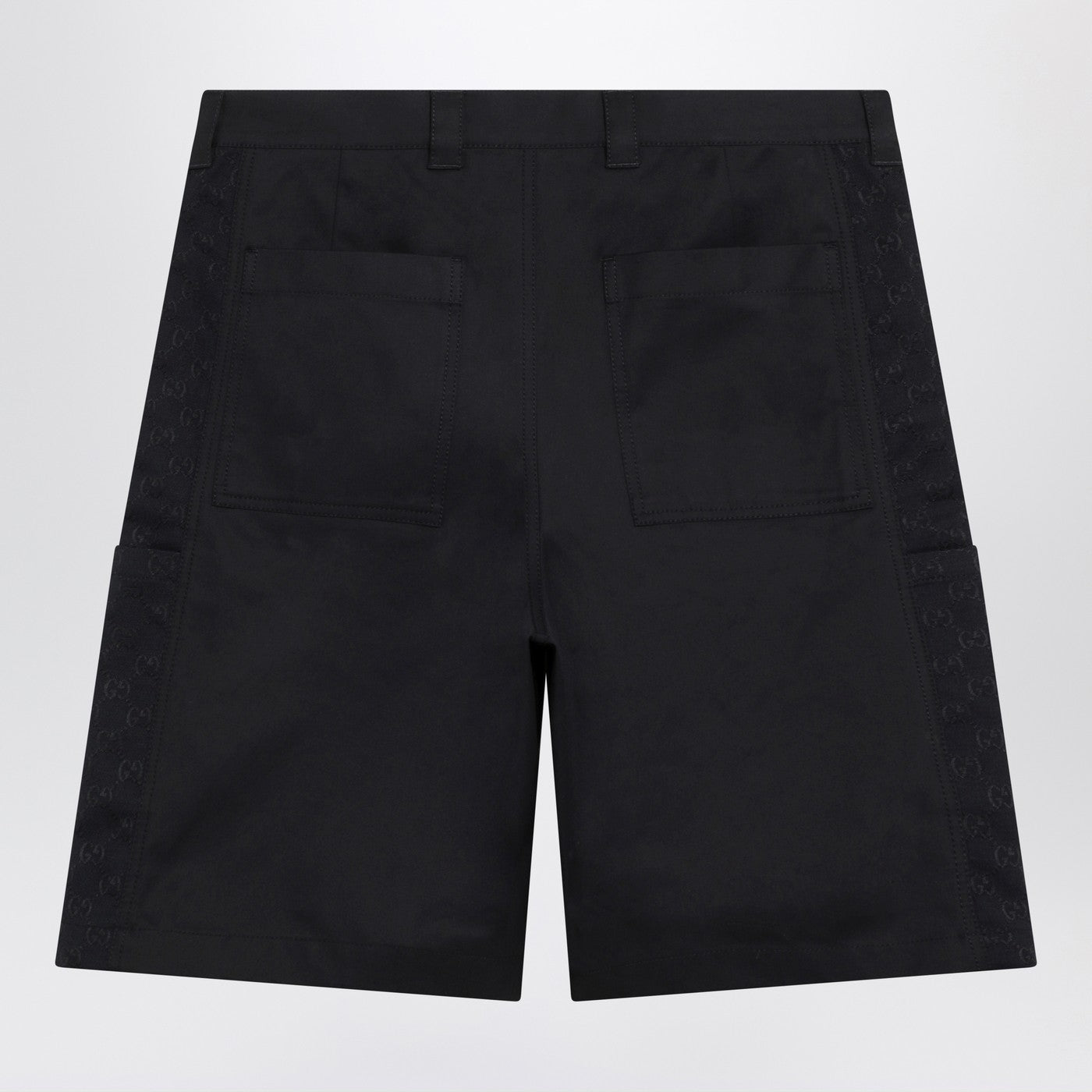 Gucci Ink Blue Cotton Twill Shorts Men GUCCI